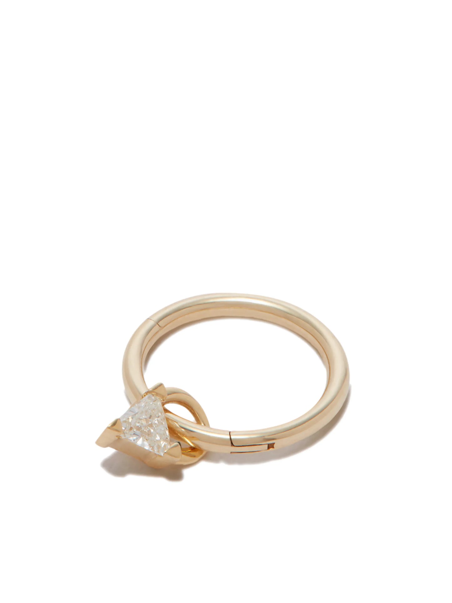18kt gold diamond triangle charm