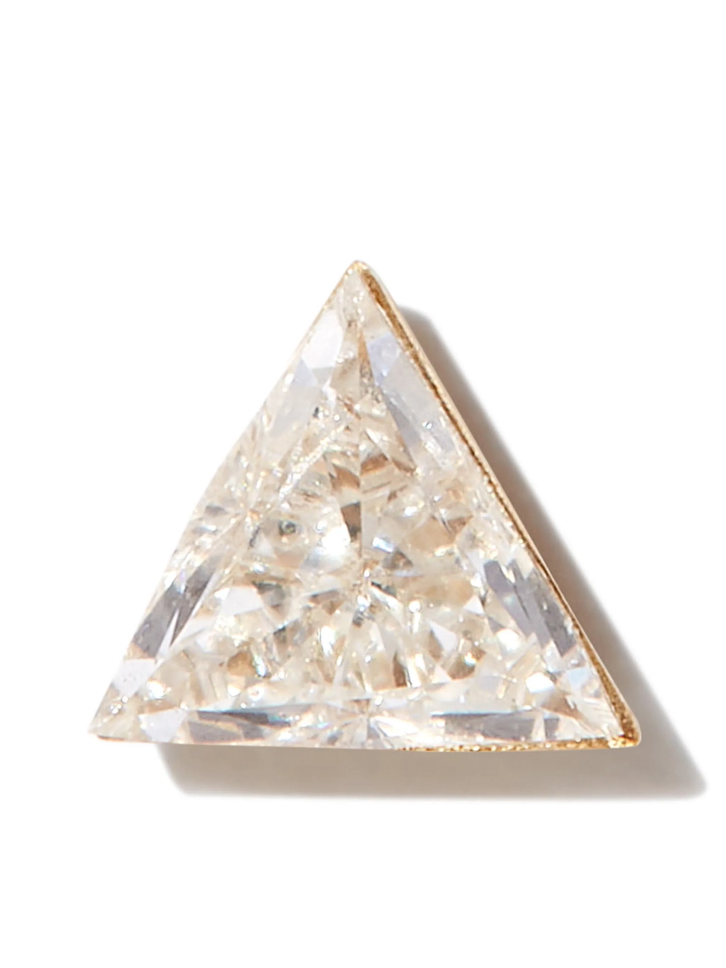 18kt gold Triangle Diamond Stud earring