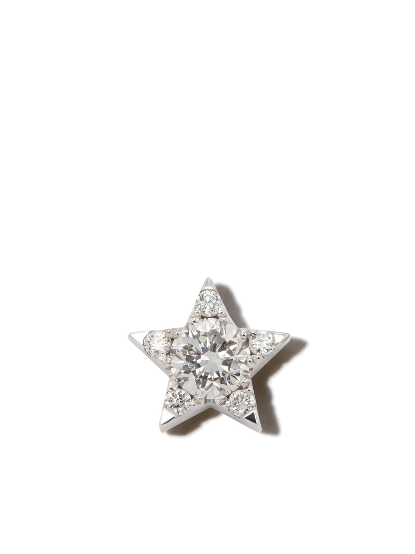 Diamond Star Threaded stud earring