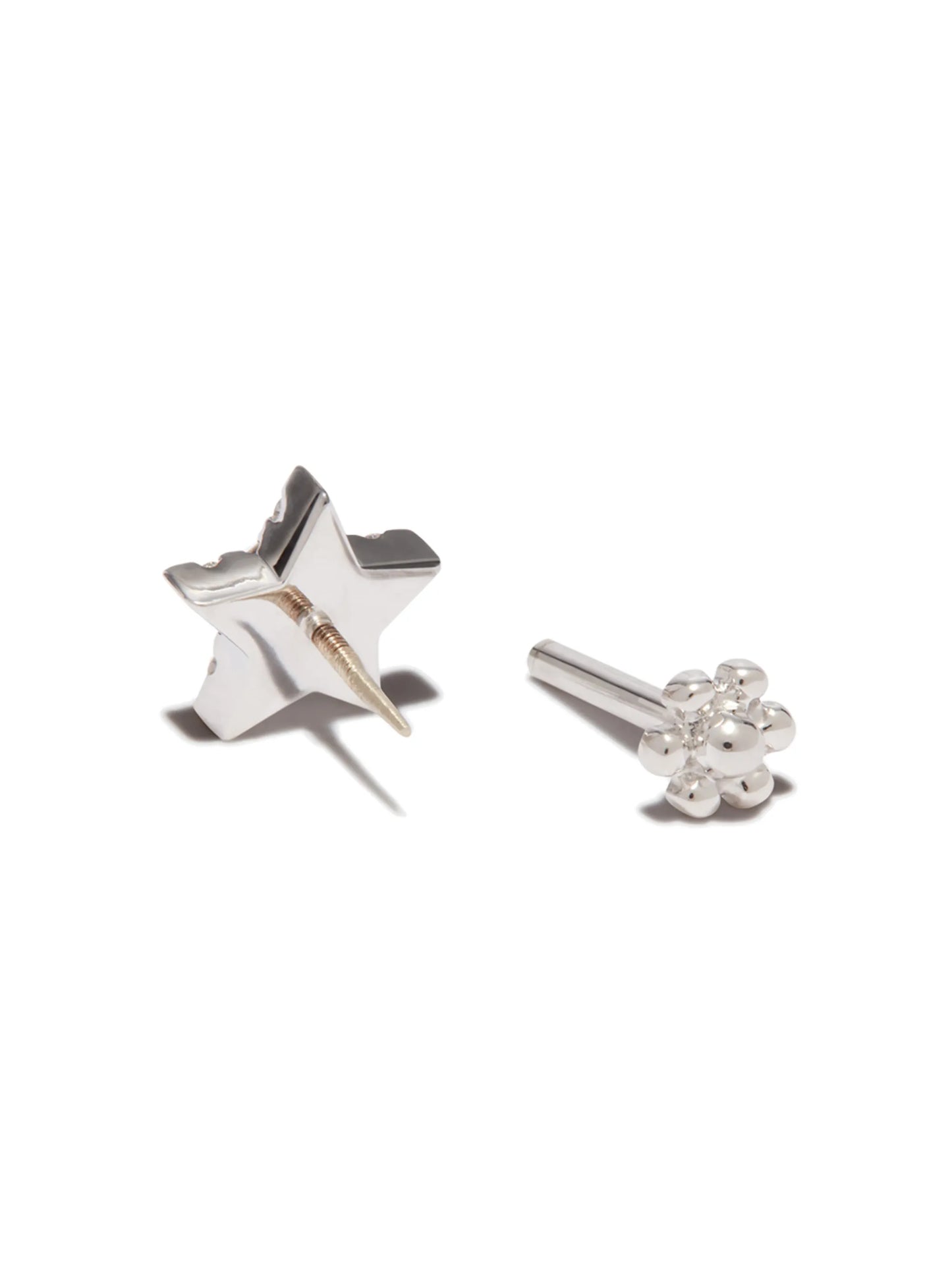 Diamond Star Threaded stud earring