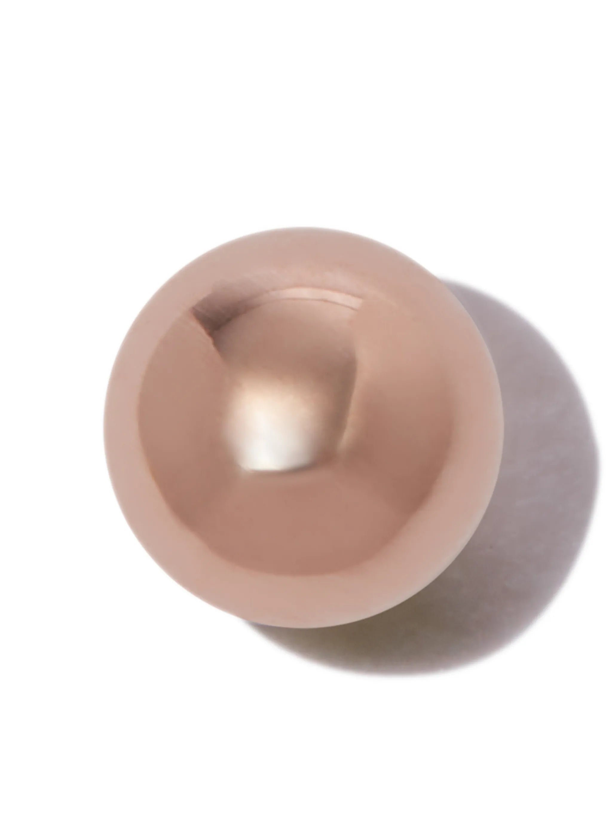 14kt rose gold Ball single stud earring