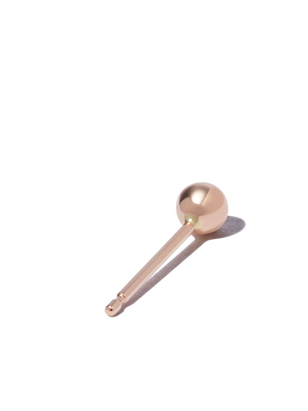 18kt rose gold Ball single stud earring