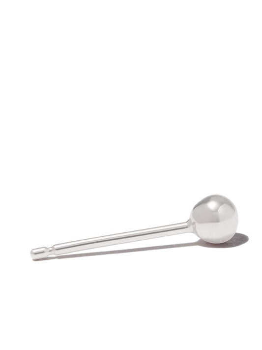 18kt white gold Ball single stud earring
