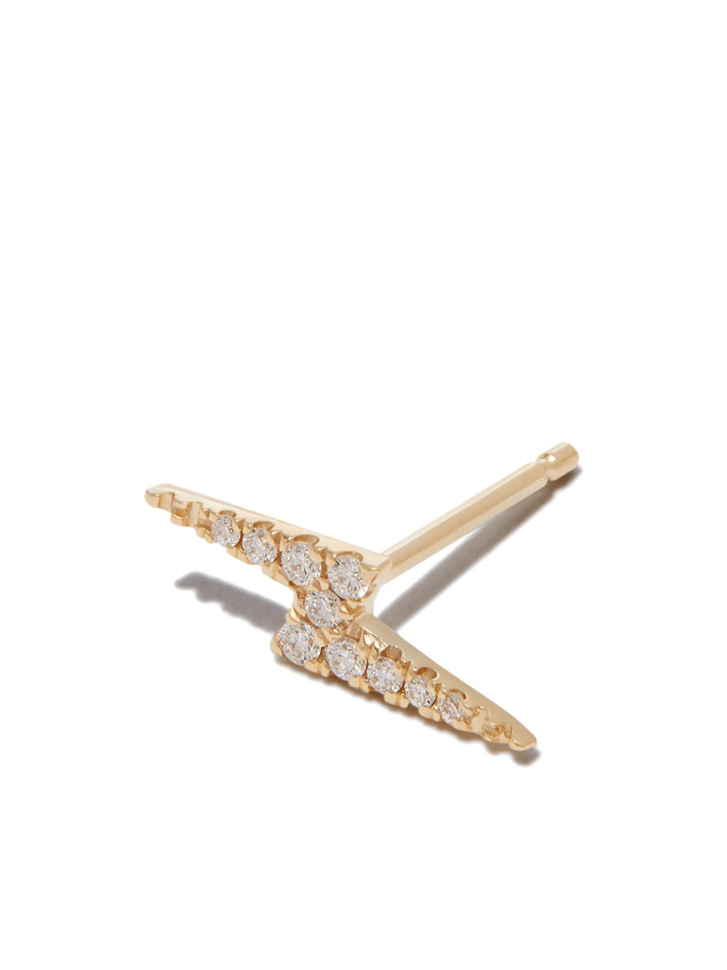 18kt yellow gold Lightning Bolt earring