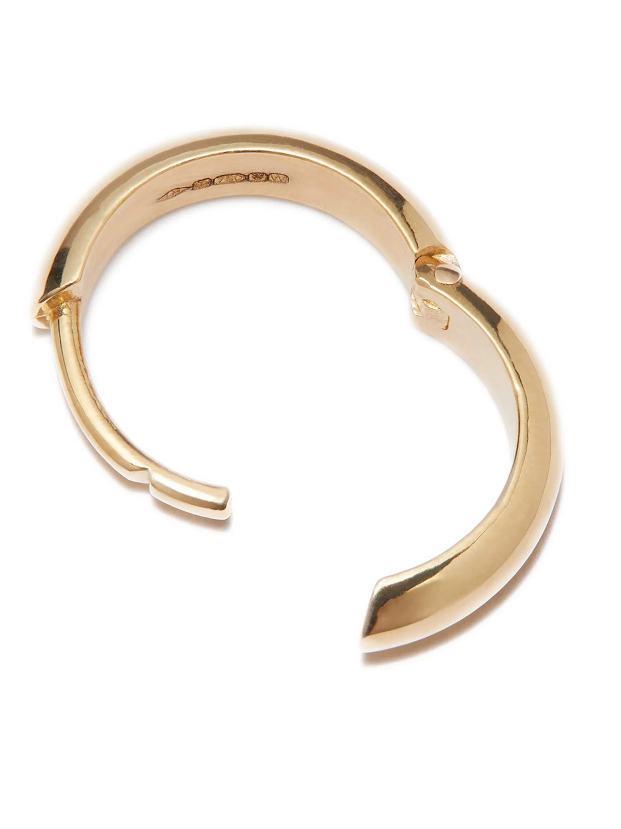 18kt yellow gold Chubby huggie earring