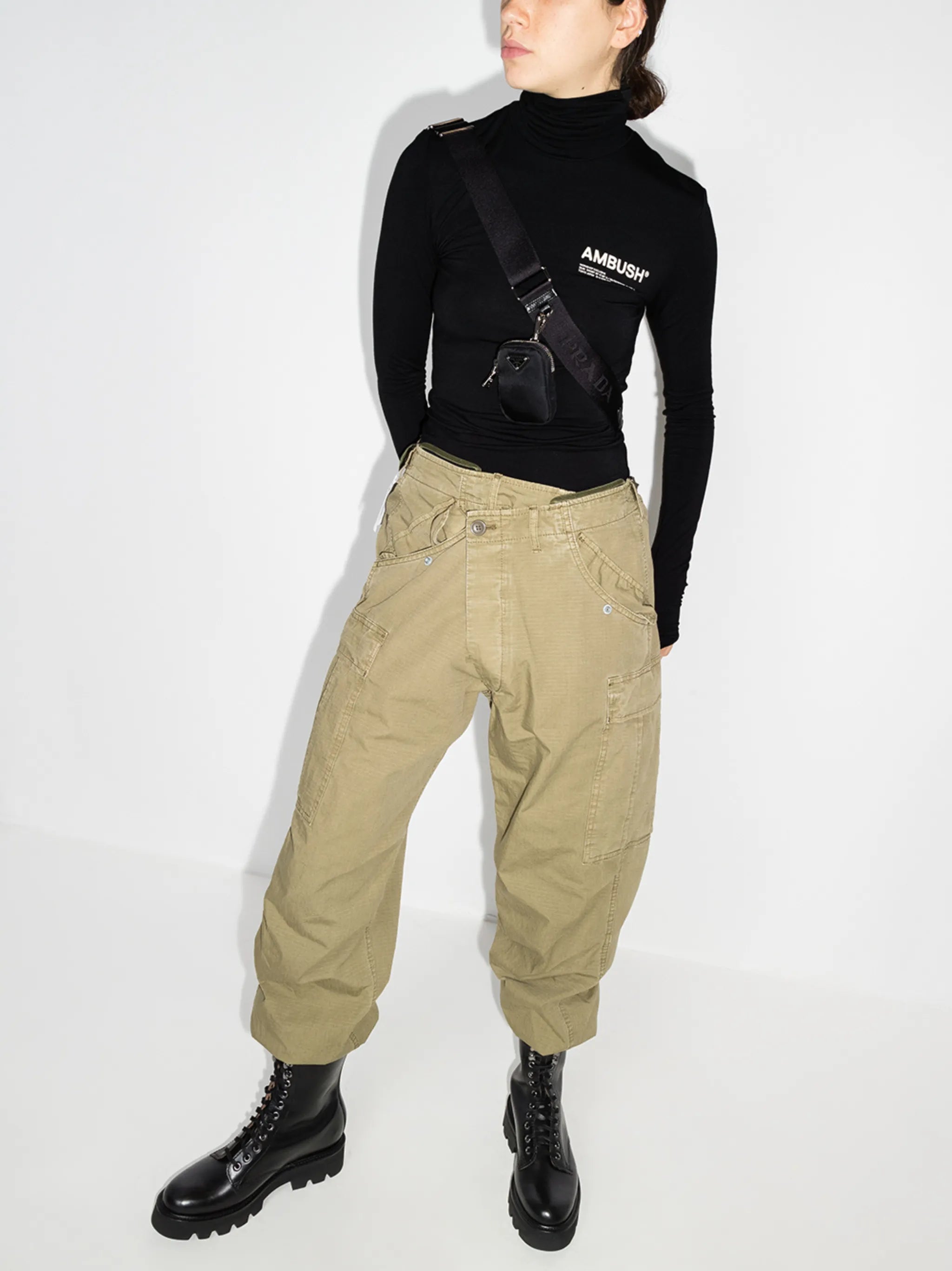 Workshop roll neck T-shirt