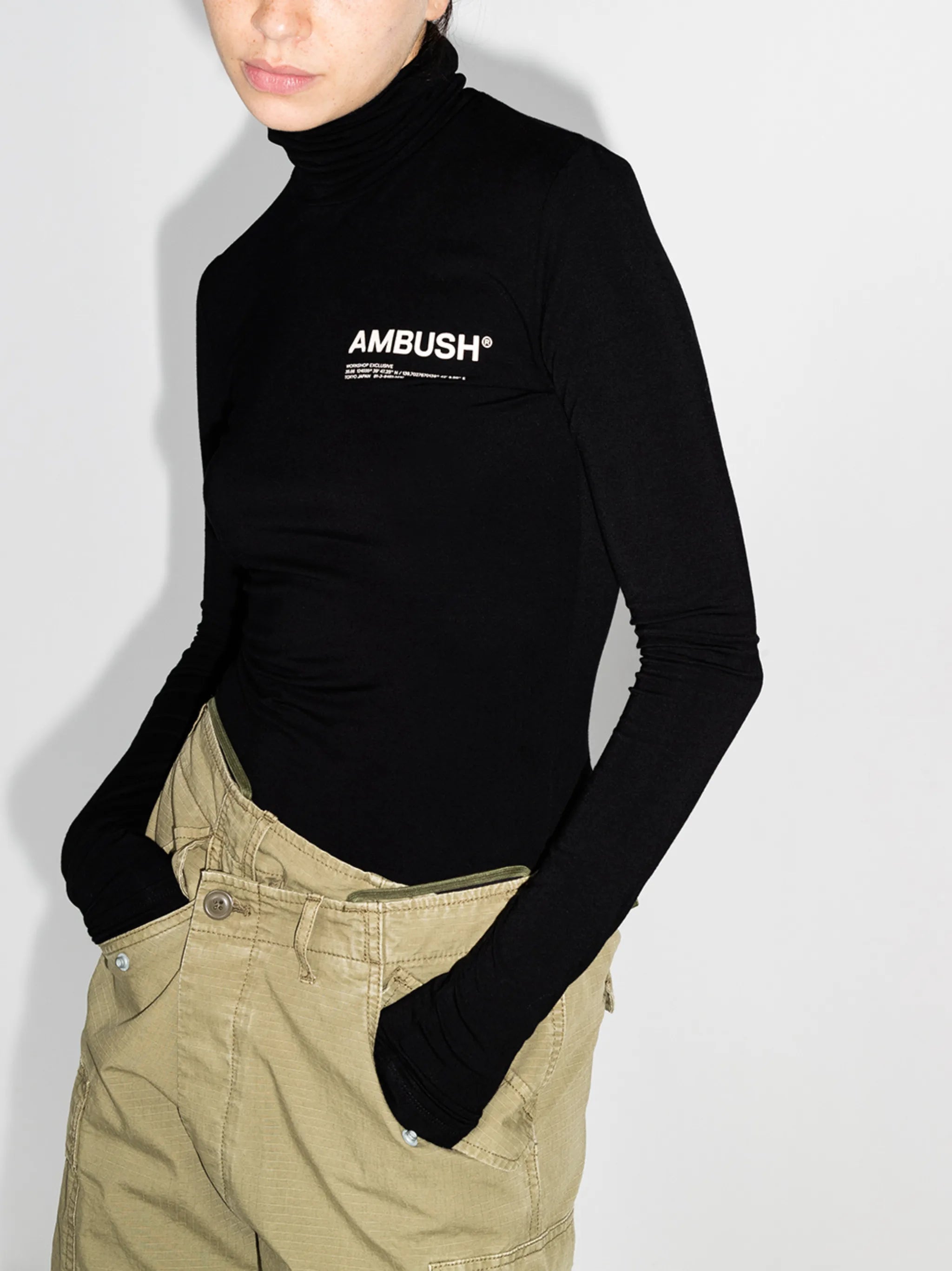 Workshop roll neck T-shirt