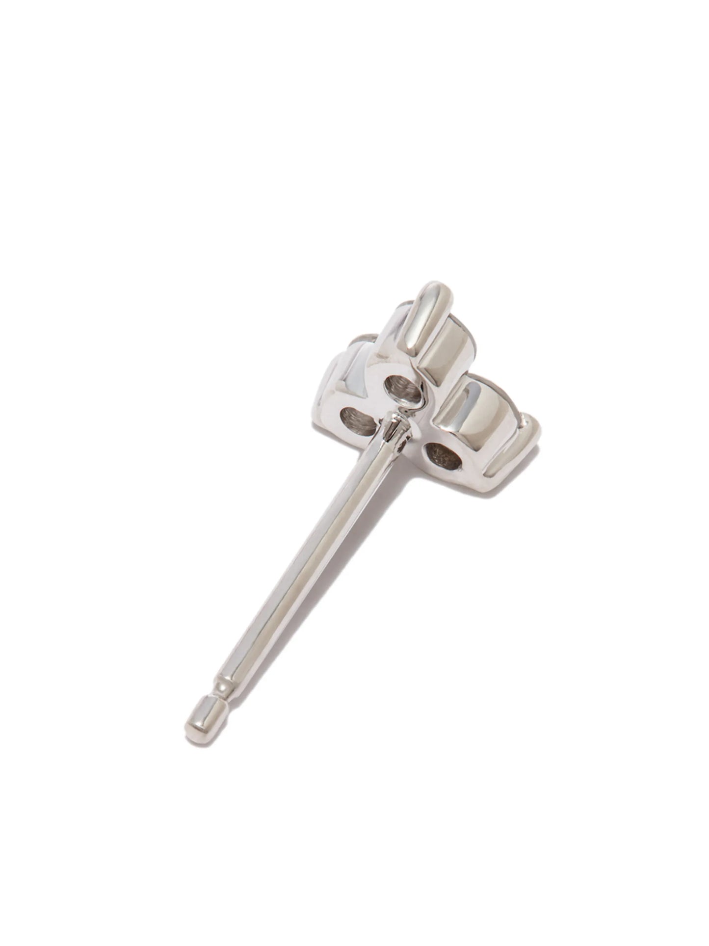 18kt white gold Trinity stud earring