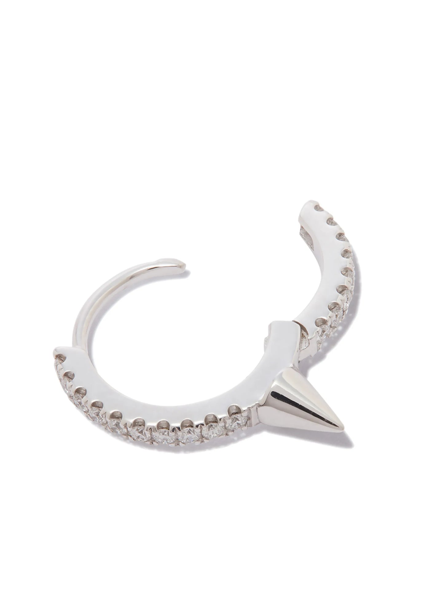 18kt white gold Spike diamond earring