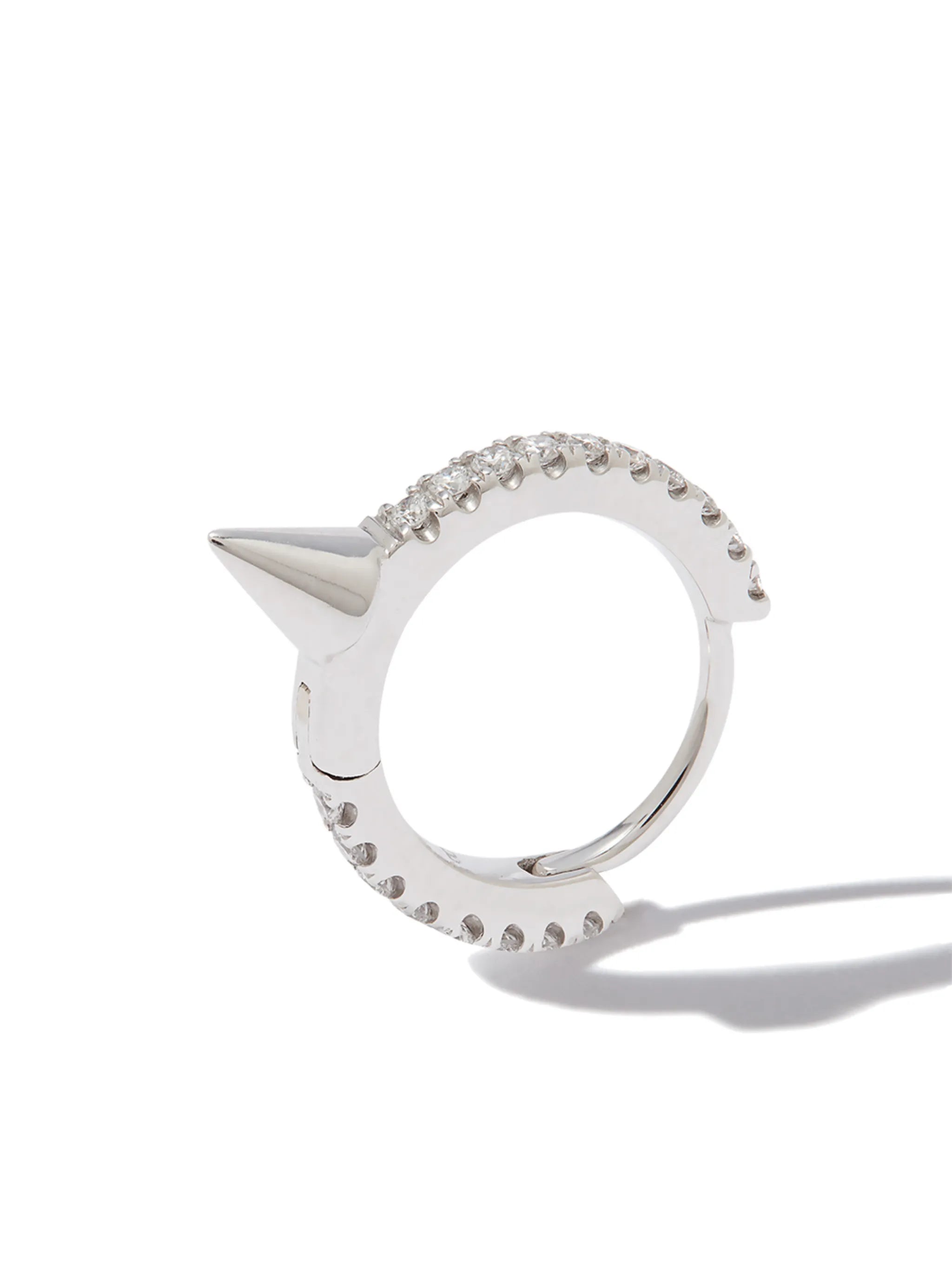 18kt white gold Spike diamond earring