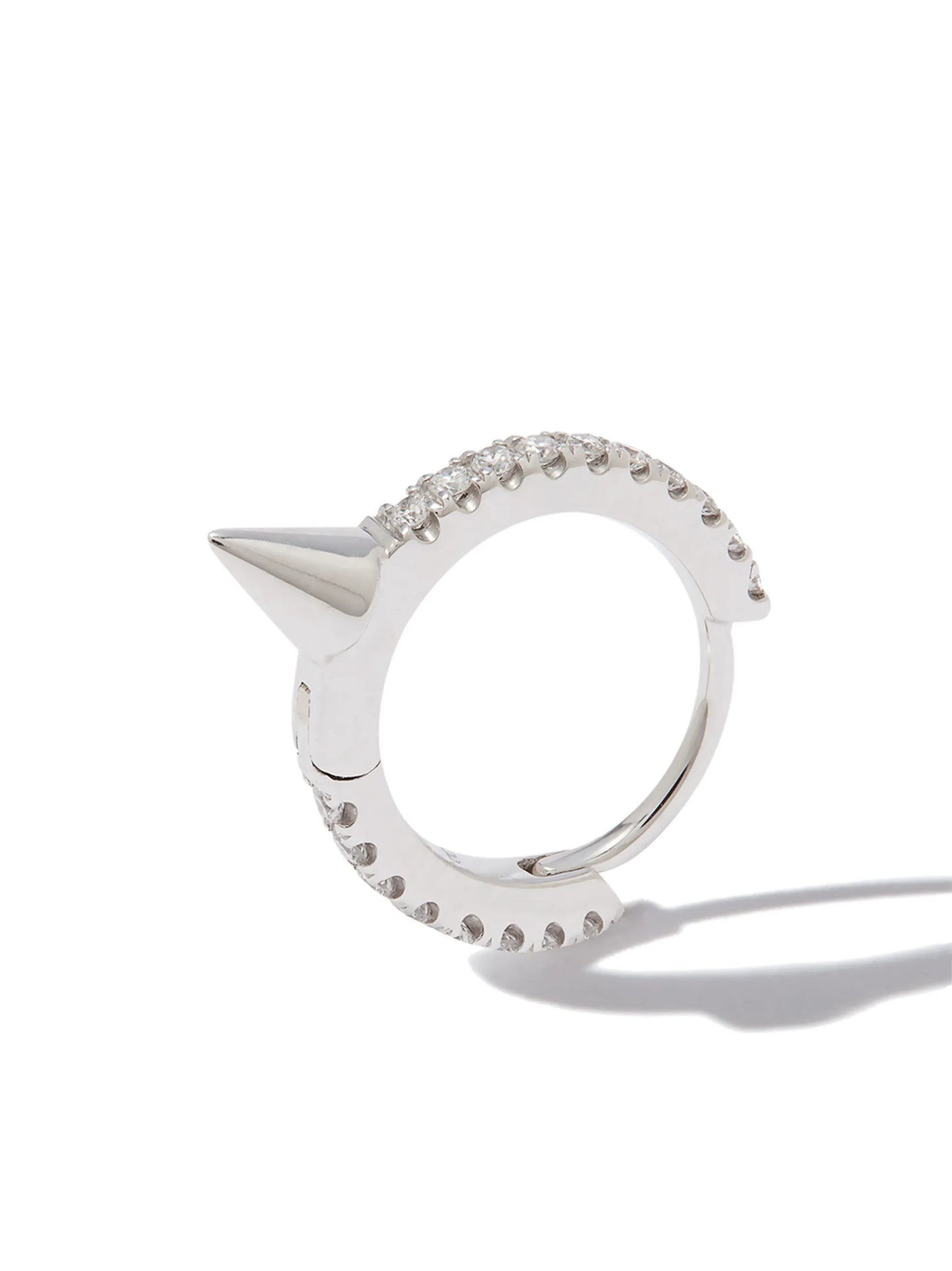 18kt white gold Spike diamond earring