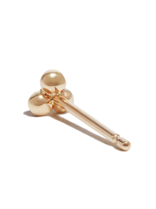 18kt yellow gold Three Ball stud earring