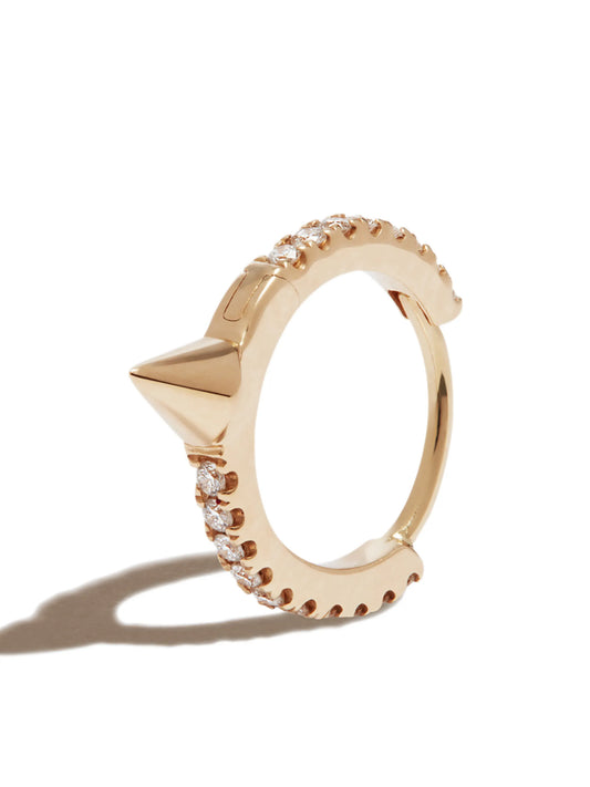 18kt yellow gold Spike diamond earring