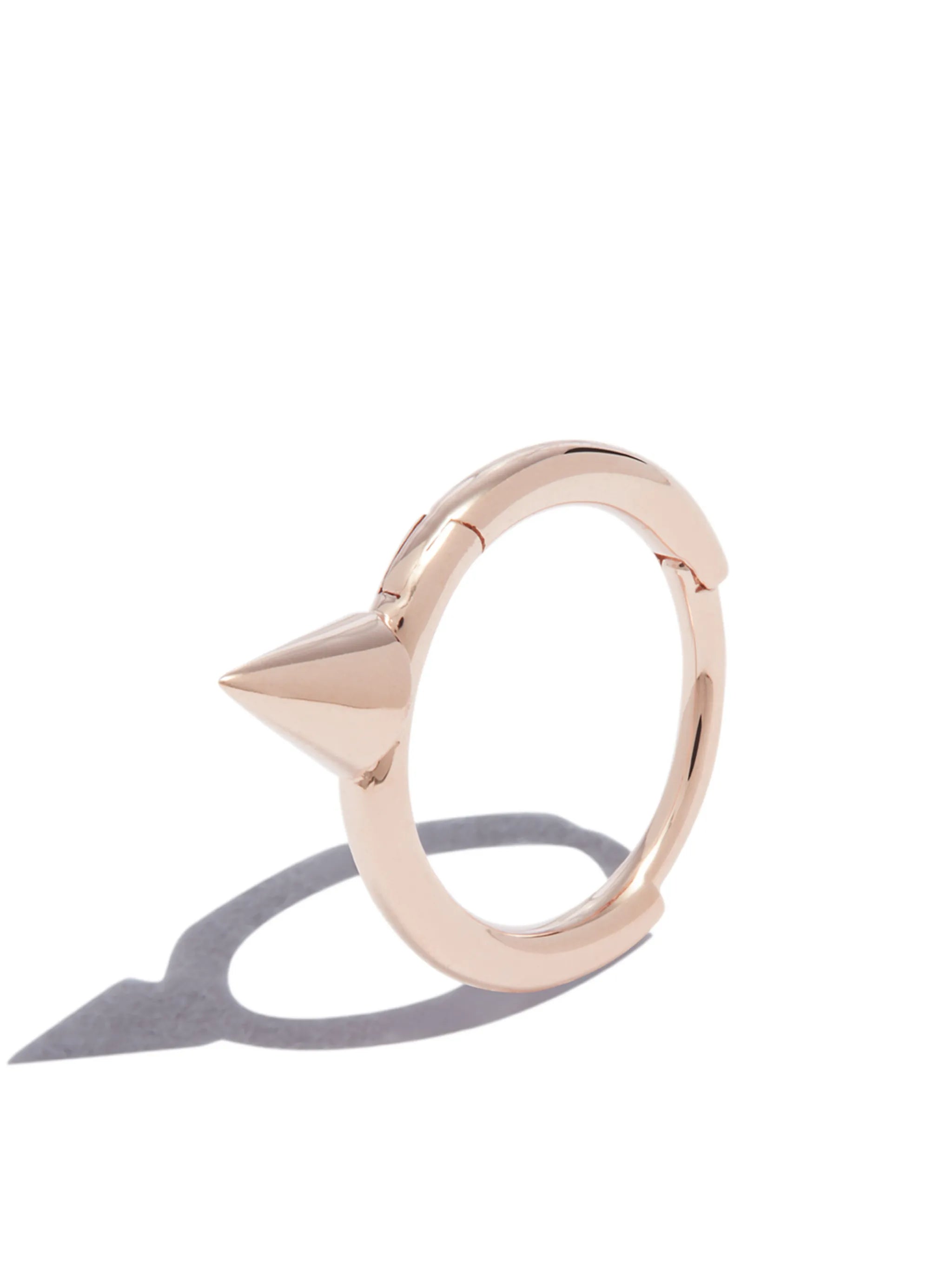 18kt rose gold Short Spike single earring