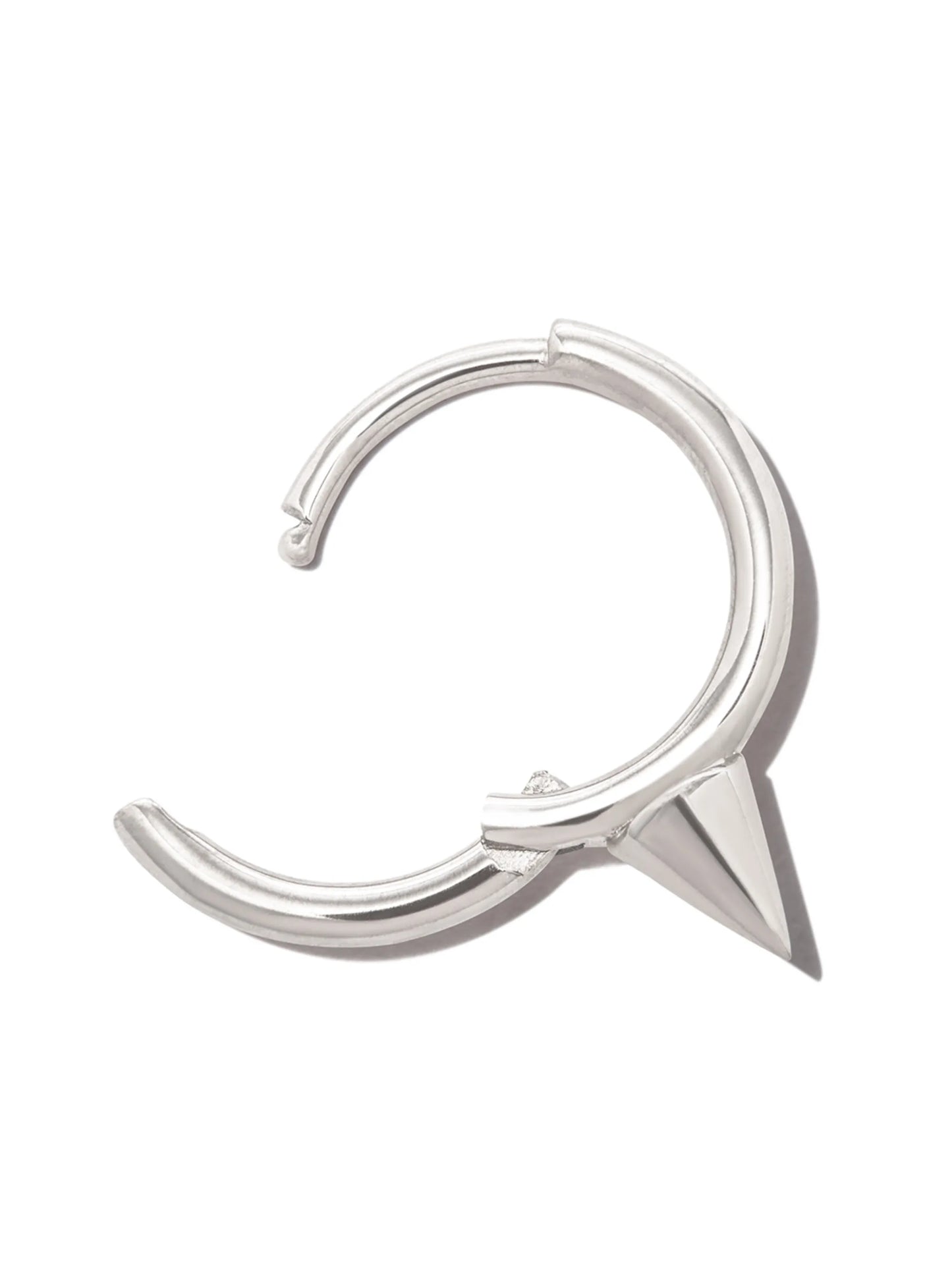 18kt white gold Short Spike single earring