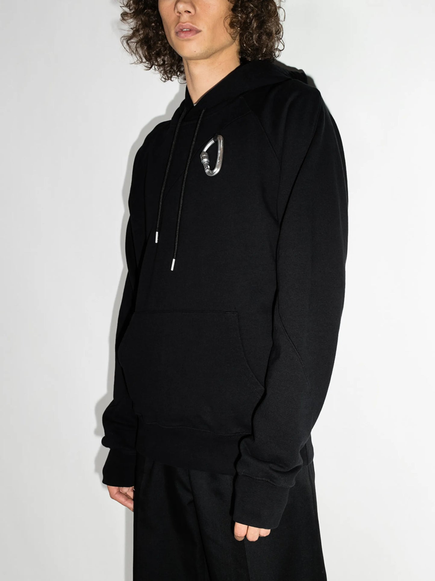 Carabiner cotton hoodie