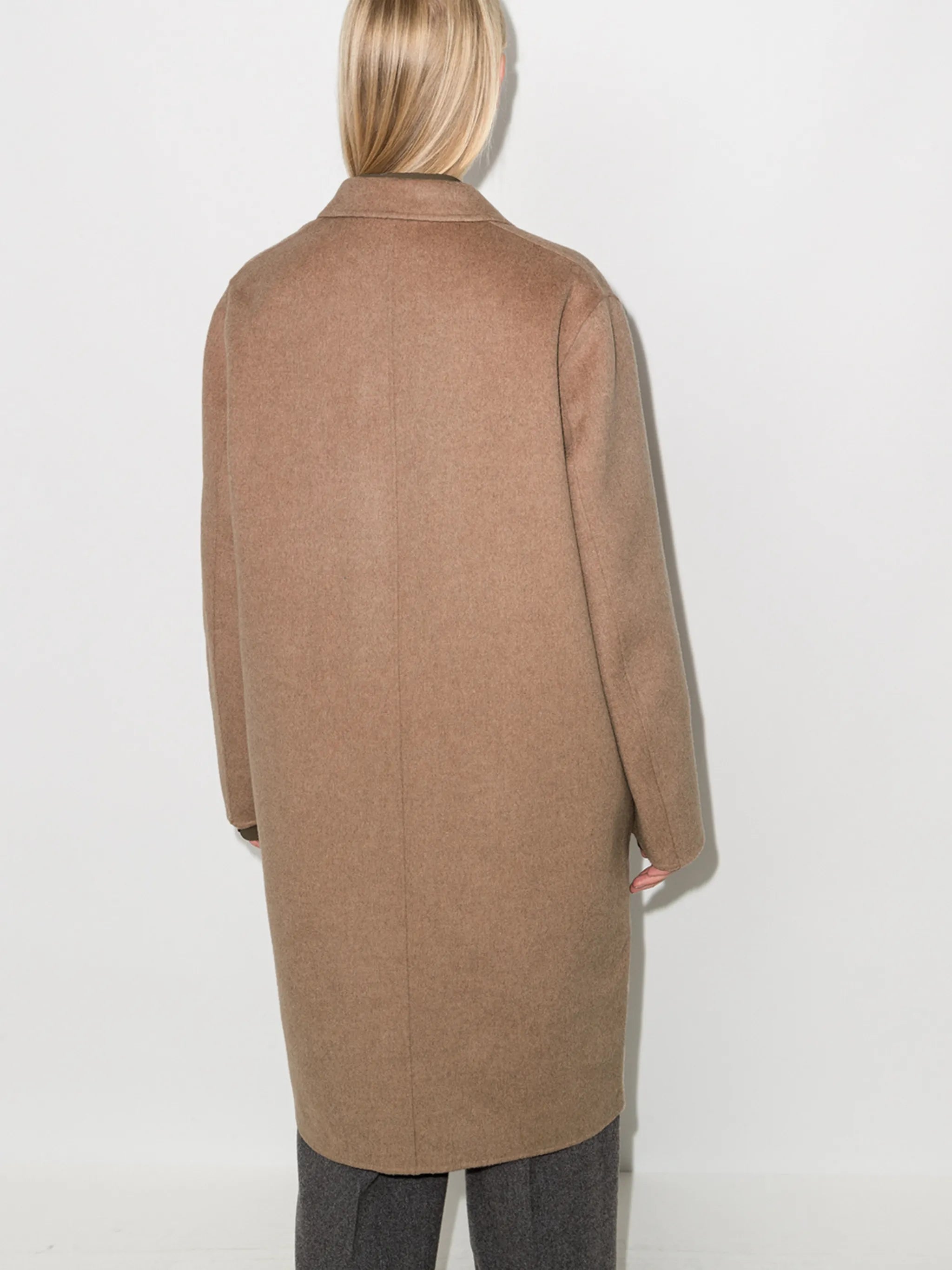 single-breasted wool coat