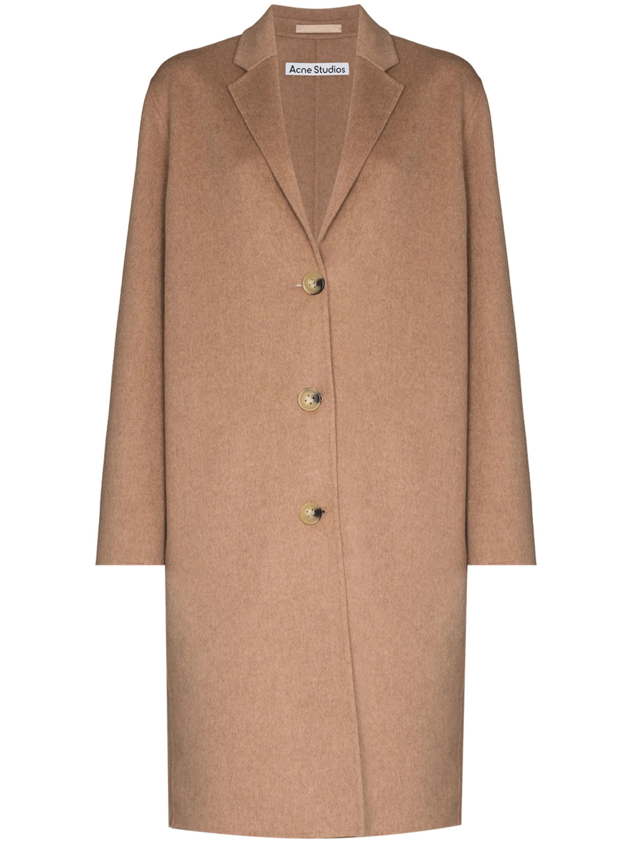 single-breasted wool coat