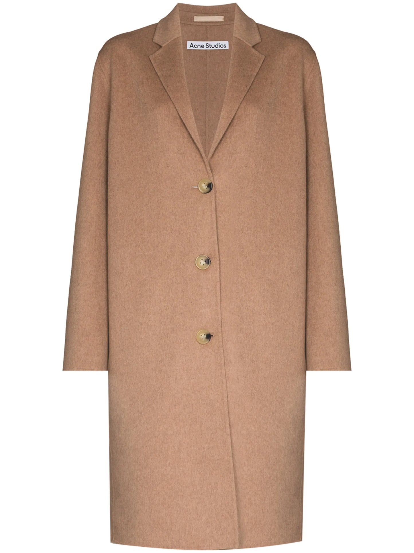 single-breasted wool coat