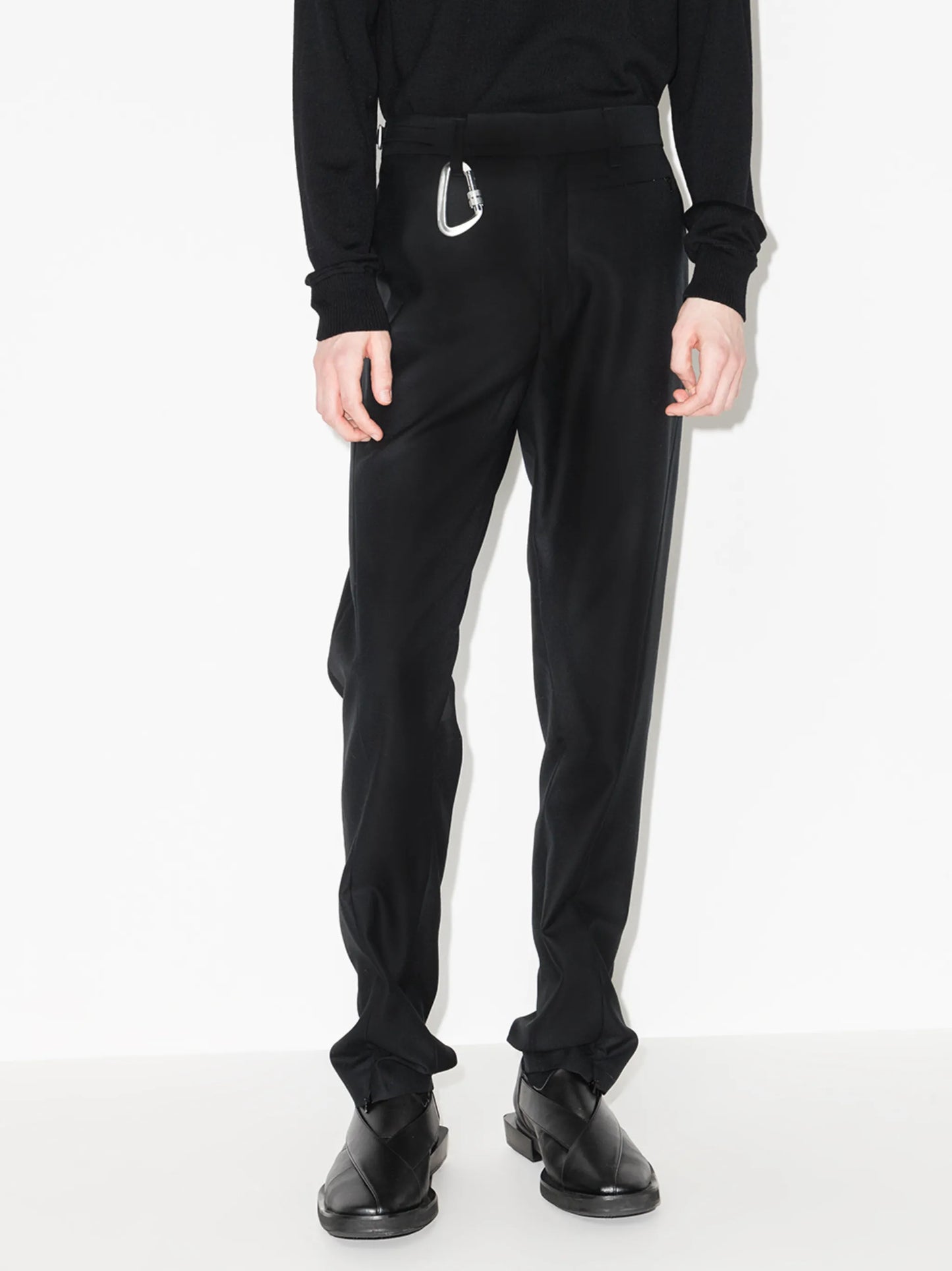 Carabinel wool tailored trousers