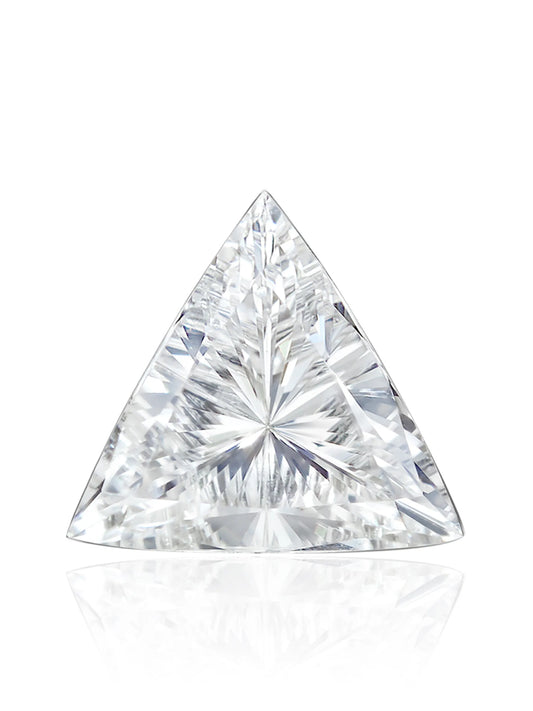 18kt white gold Triangle Diamond stud earring