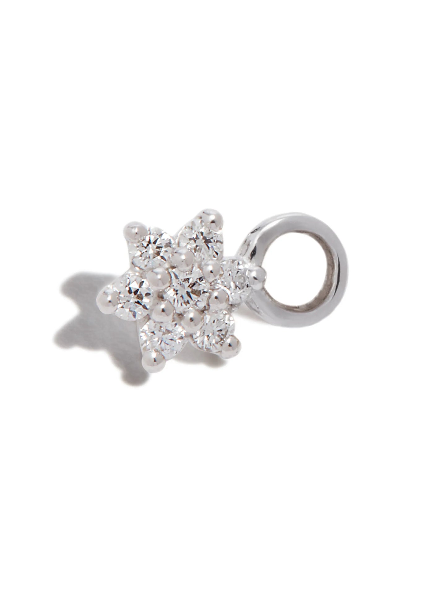 18kt white gold Flower charm