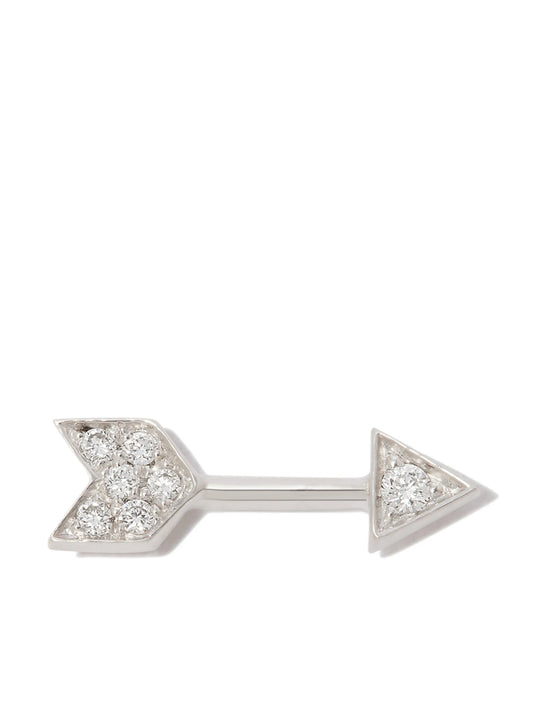 18kt white gold Arrow stud earring