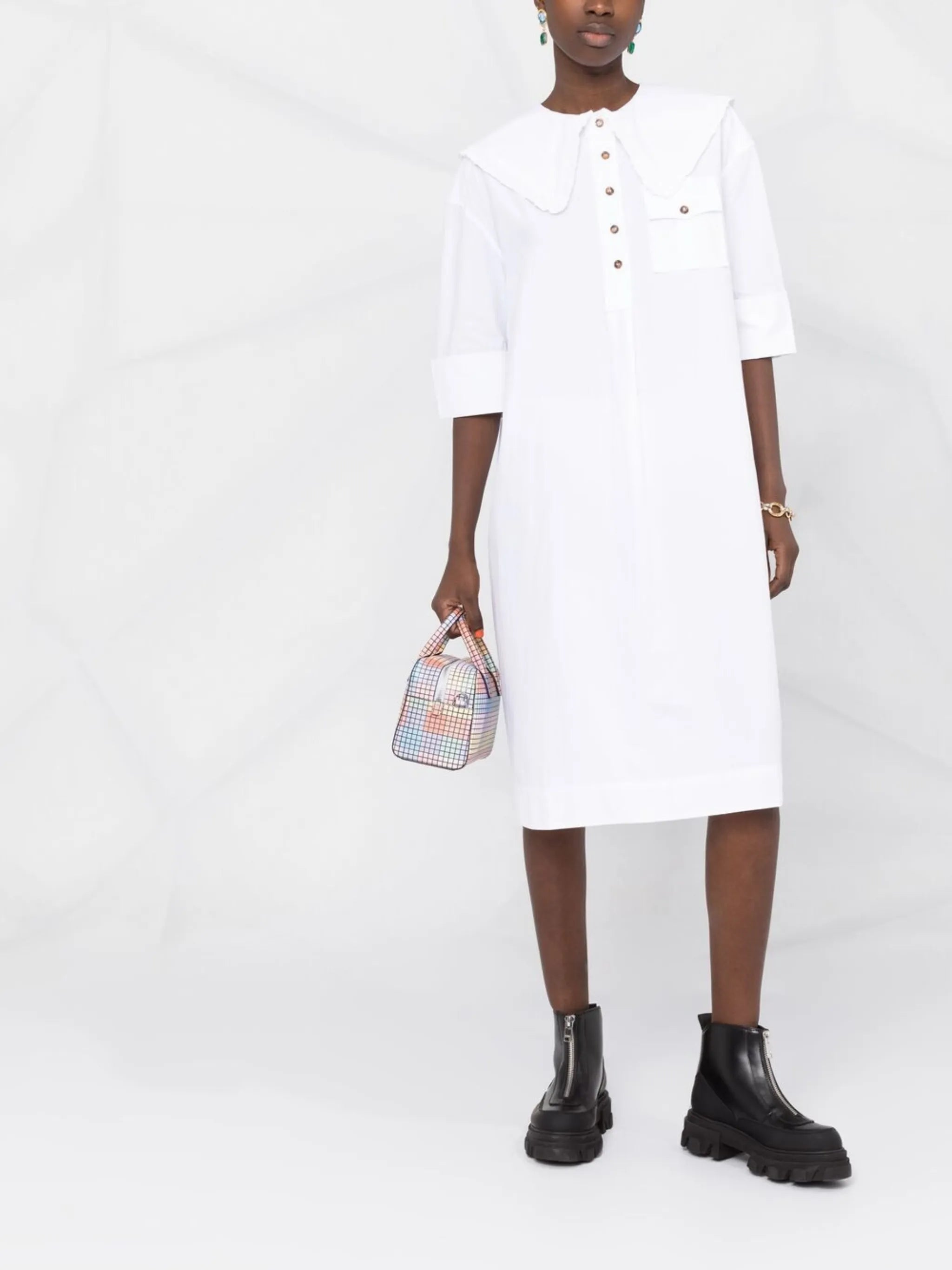oversized poplin shirtdress