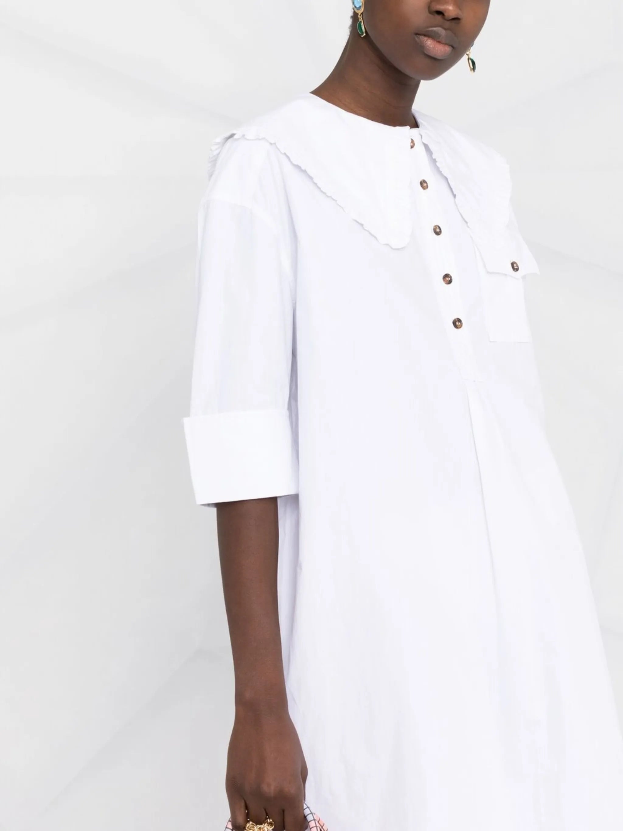 oversized poplin shirtdress