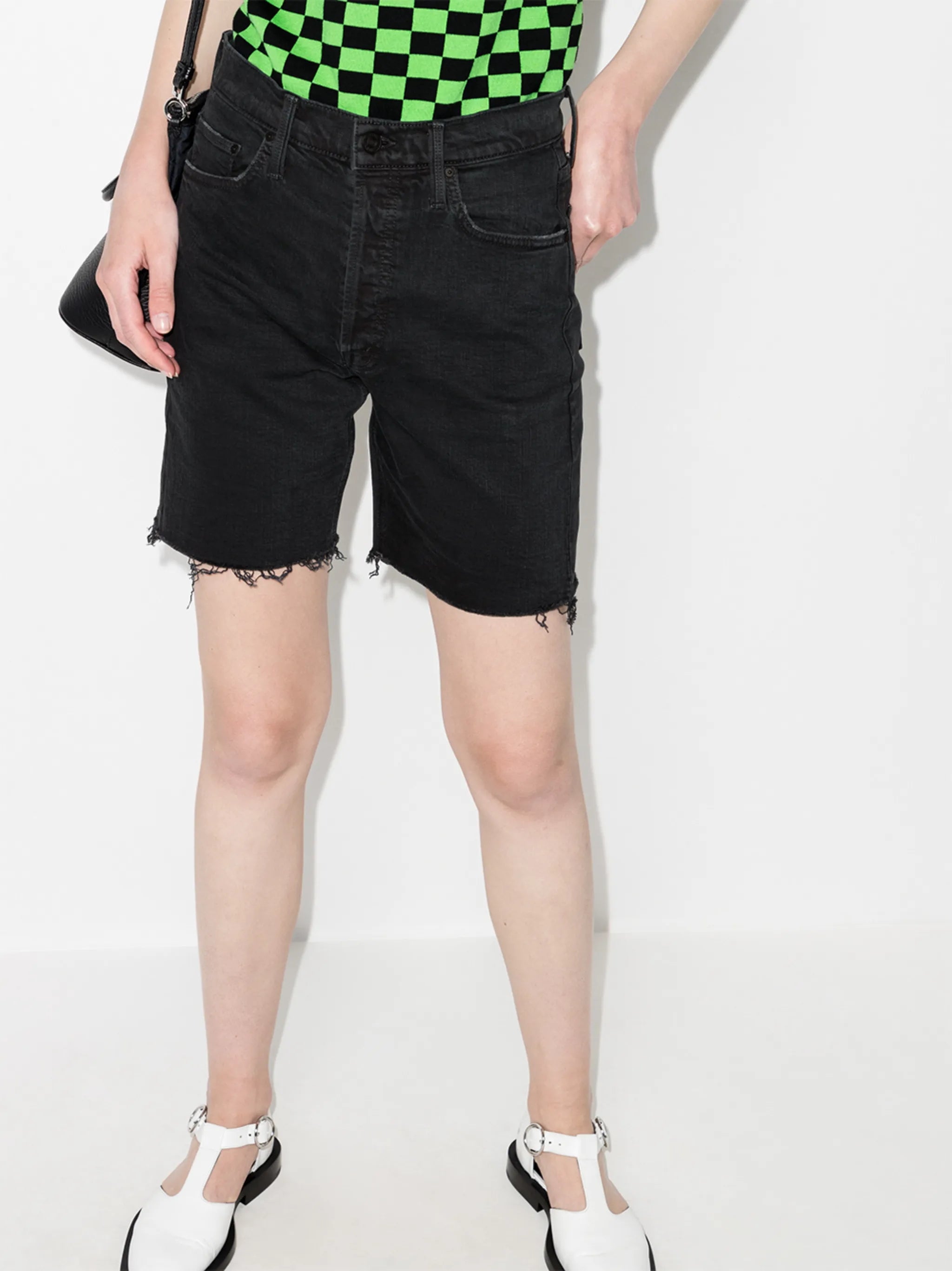 frayed edge shorts