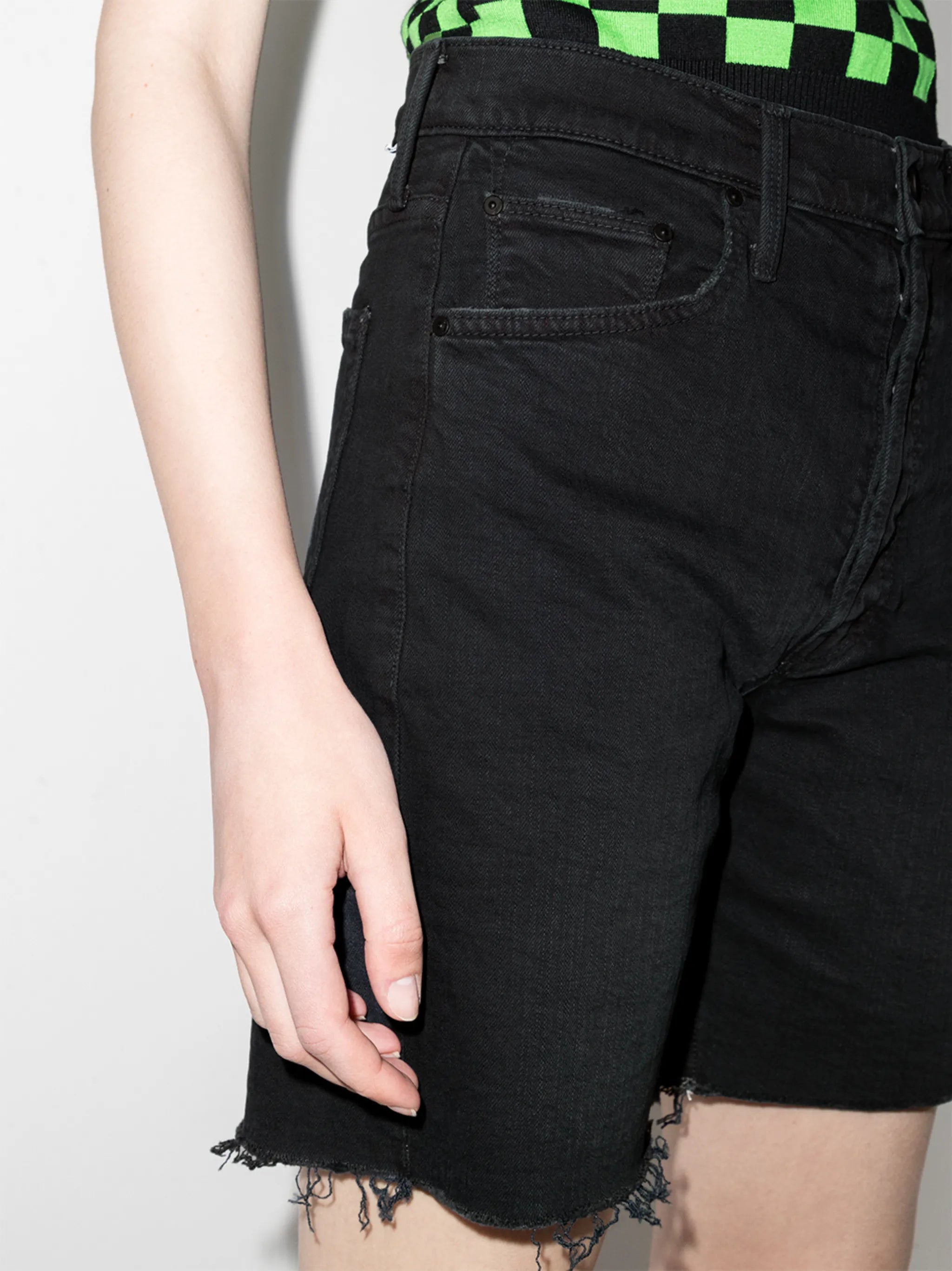 frayed edge shorts