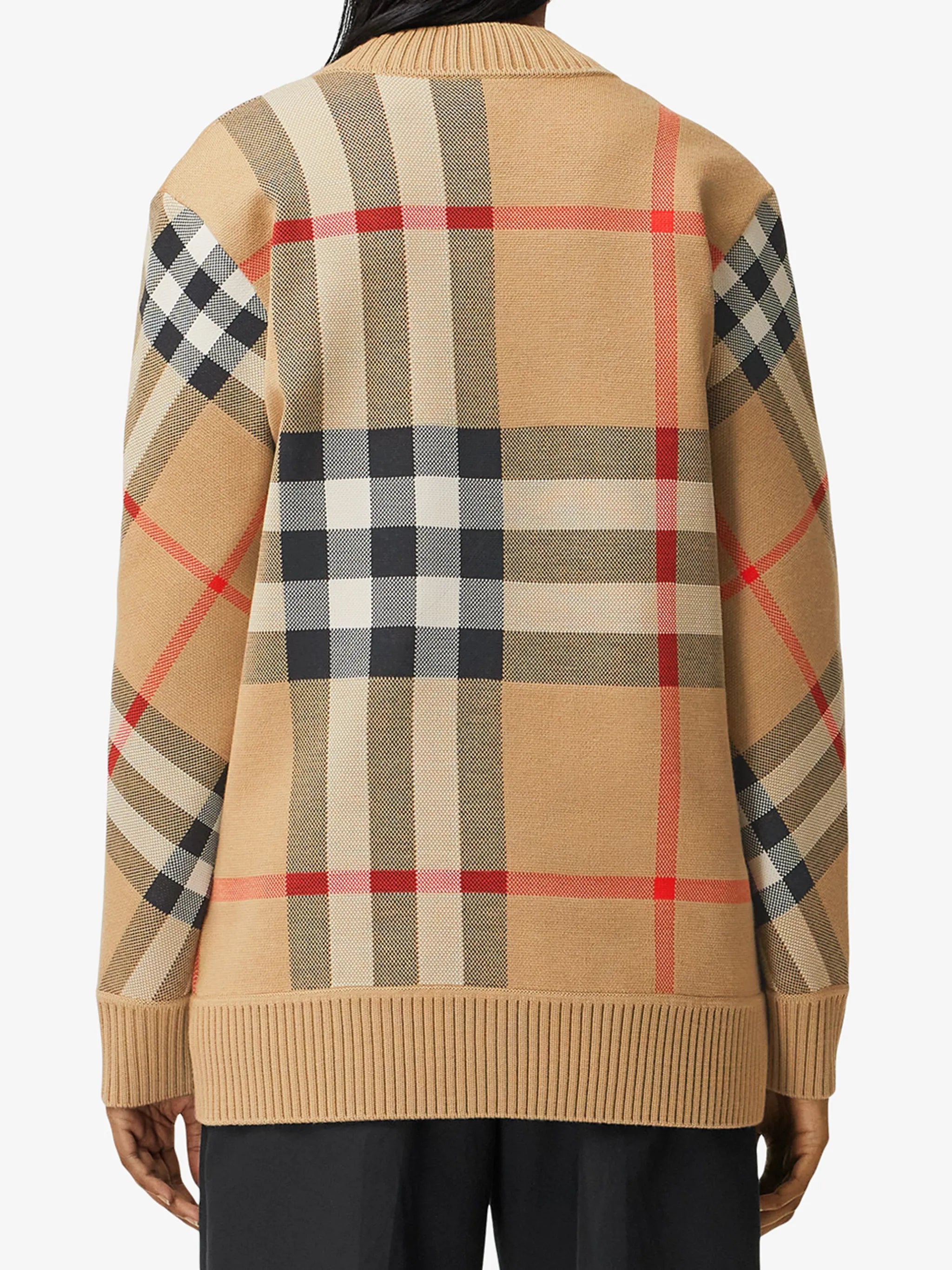 Vintage Check V-neck cardigan