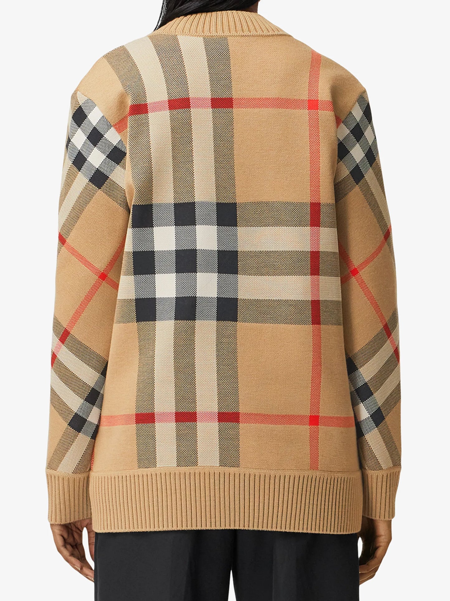 Vintage Check V-neck cardigan
