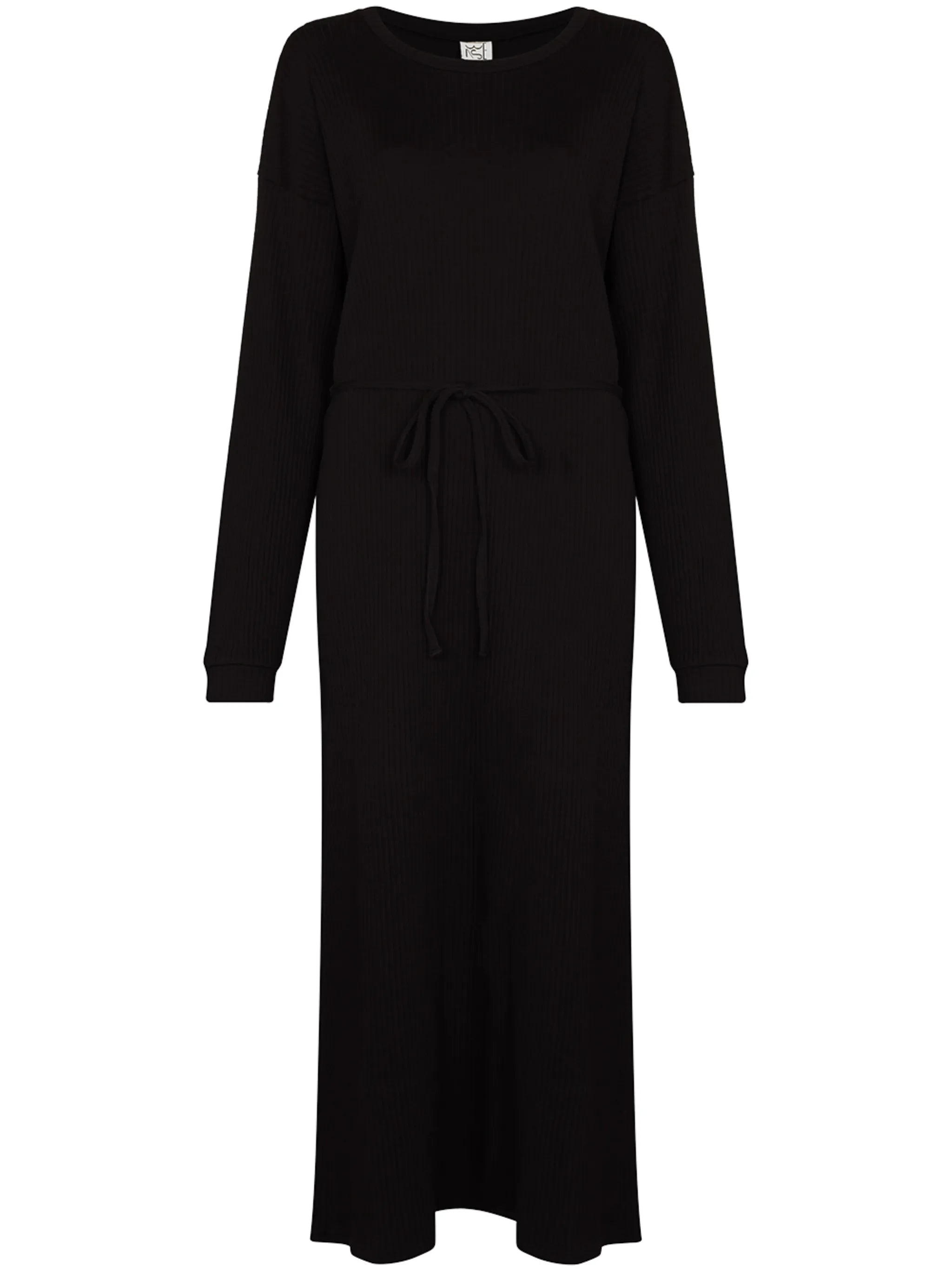 Shaw long sleeve robe dress