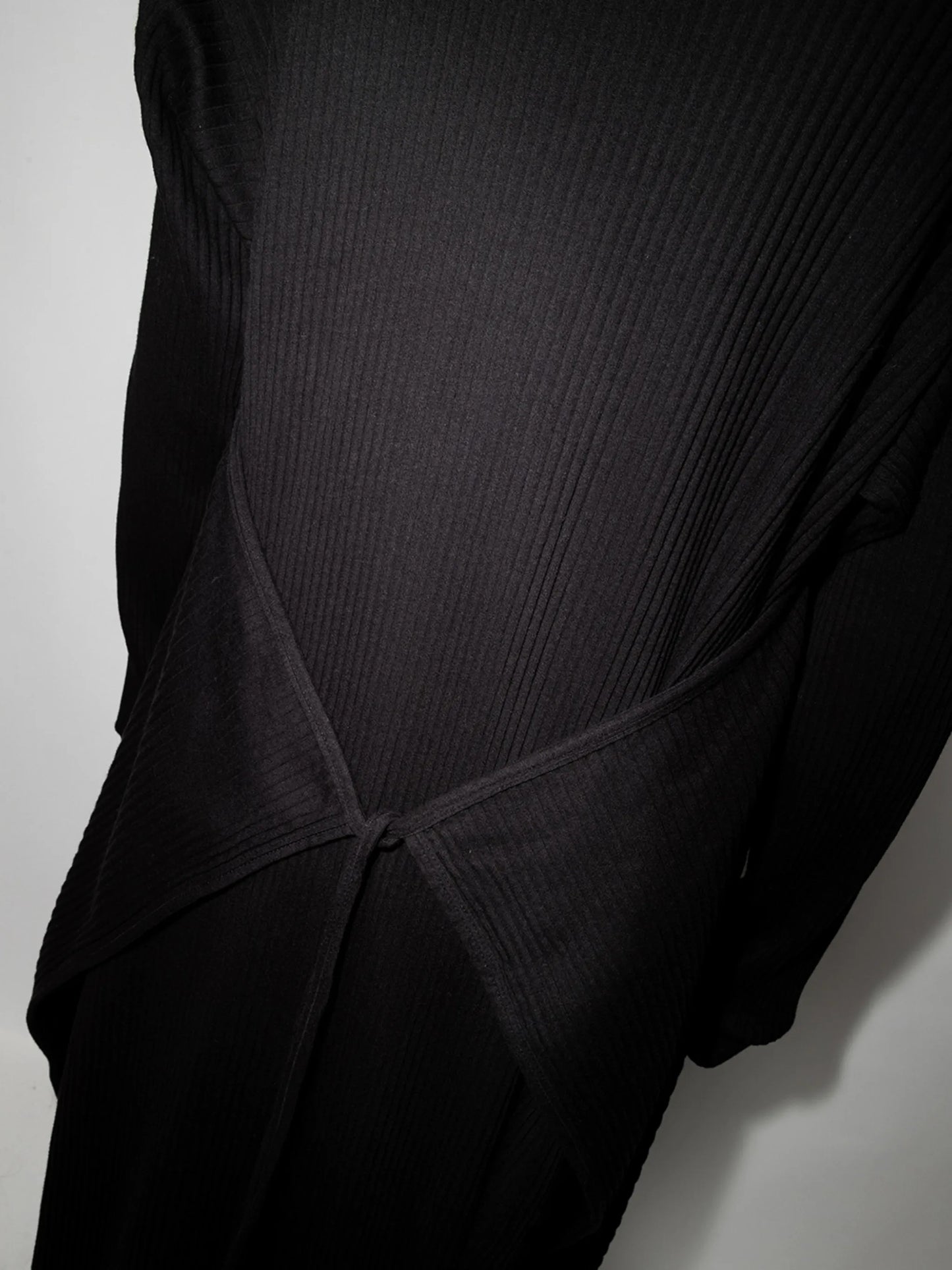 Shaw long sleeve robe dress