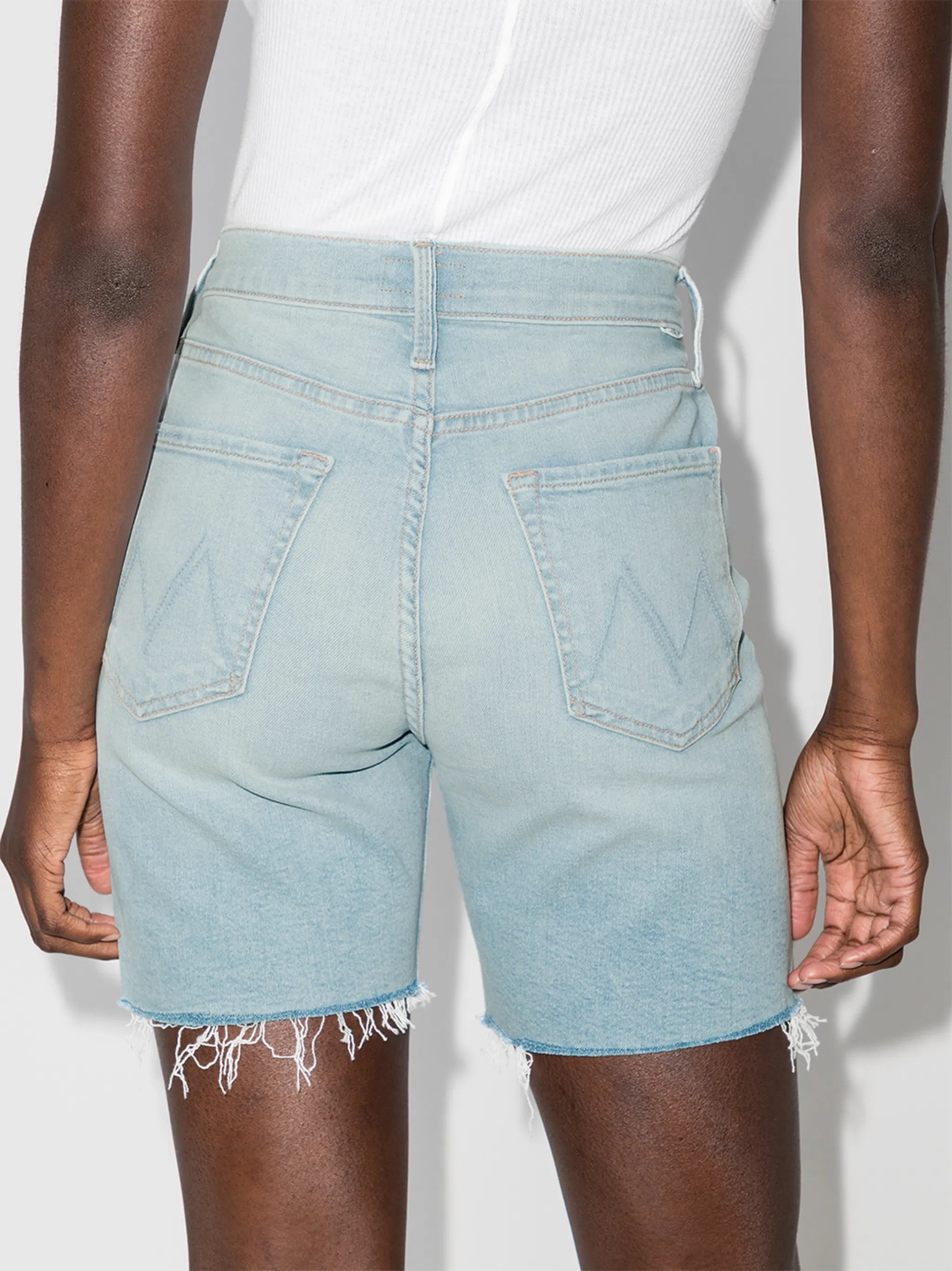The Tripper frayed-edge denim shorts