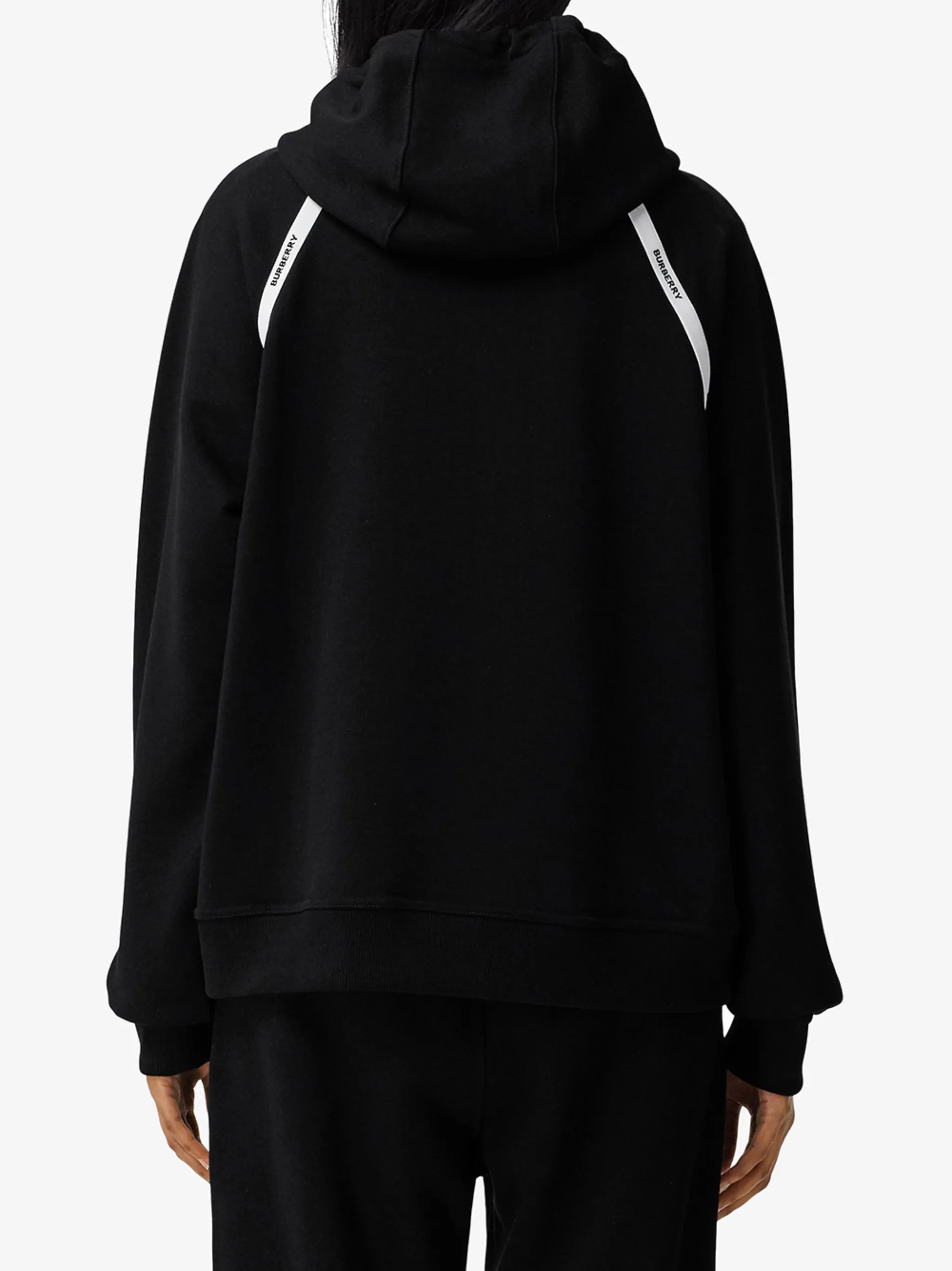 logo-tape hoodie