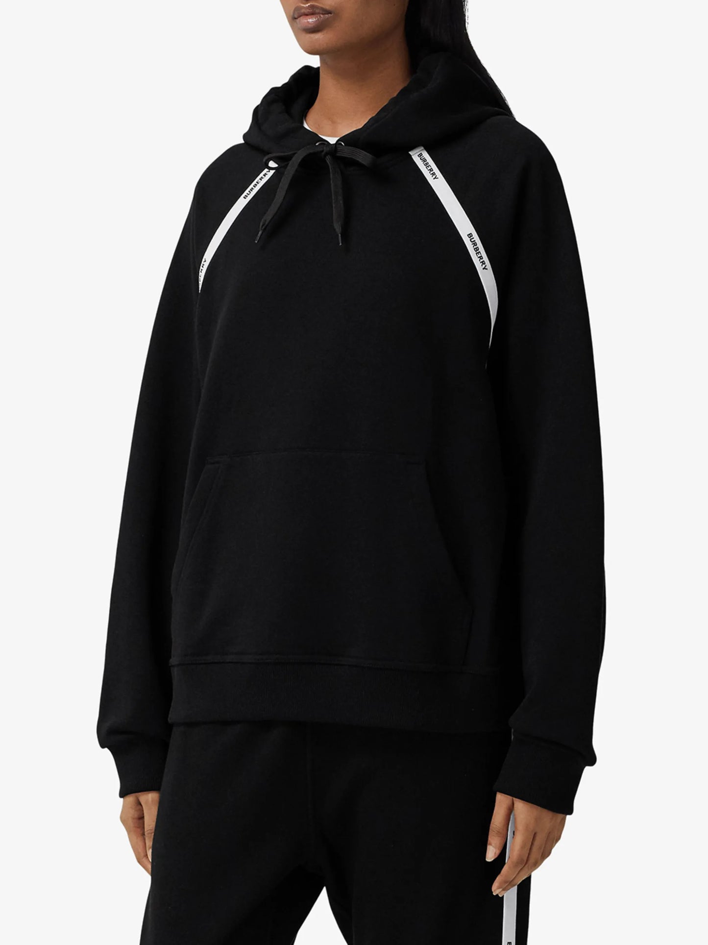 logo-tape hoodie