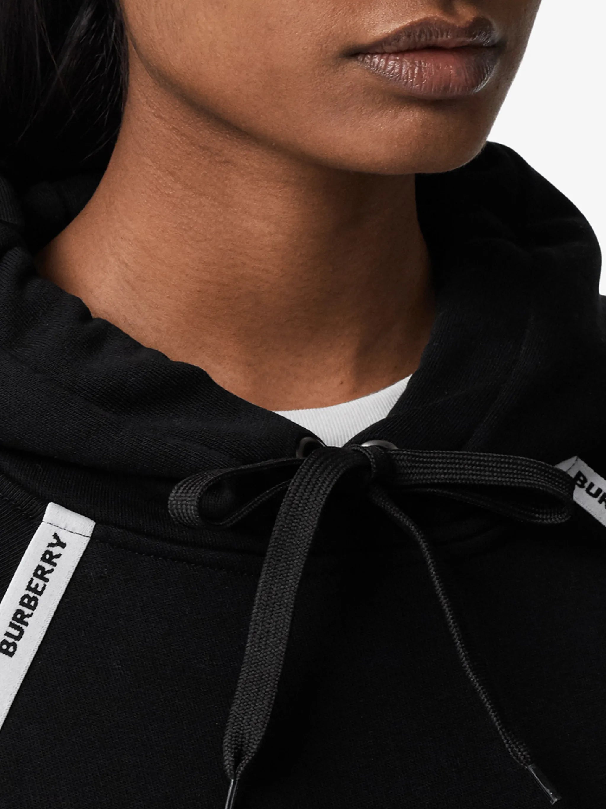logo-tape hoodie