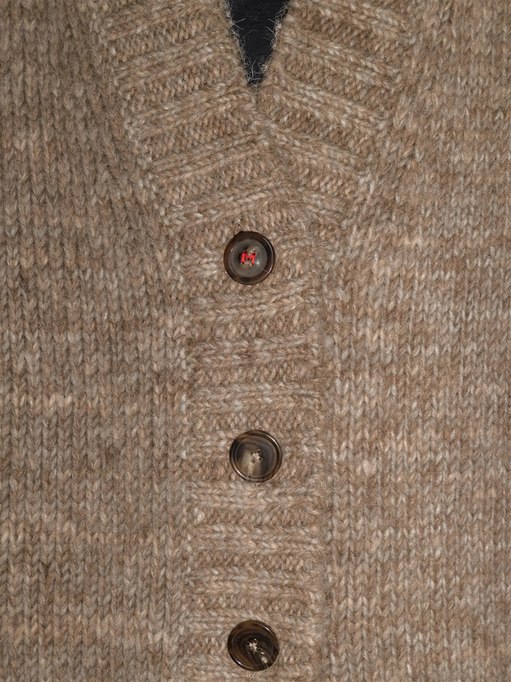 oversized mélange cardigan