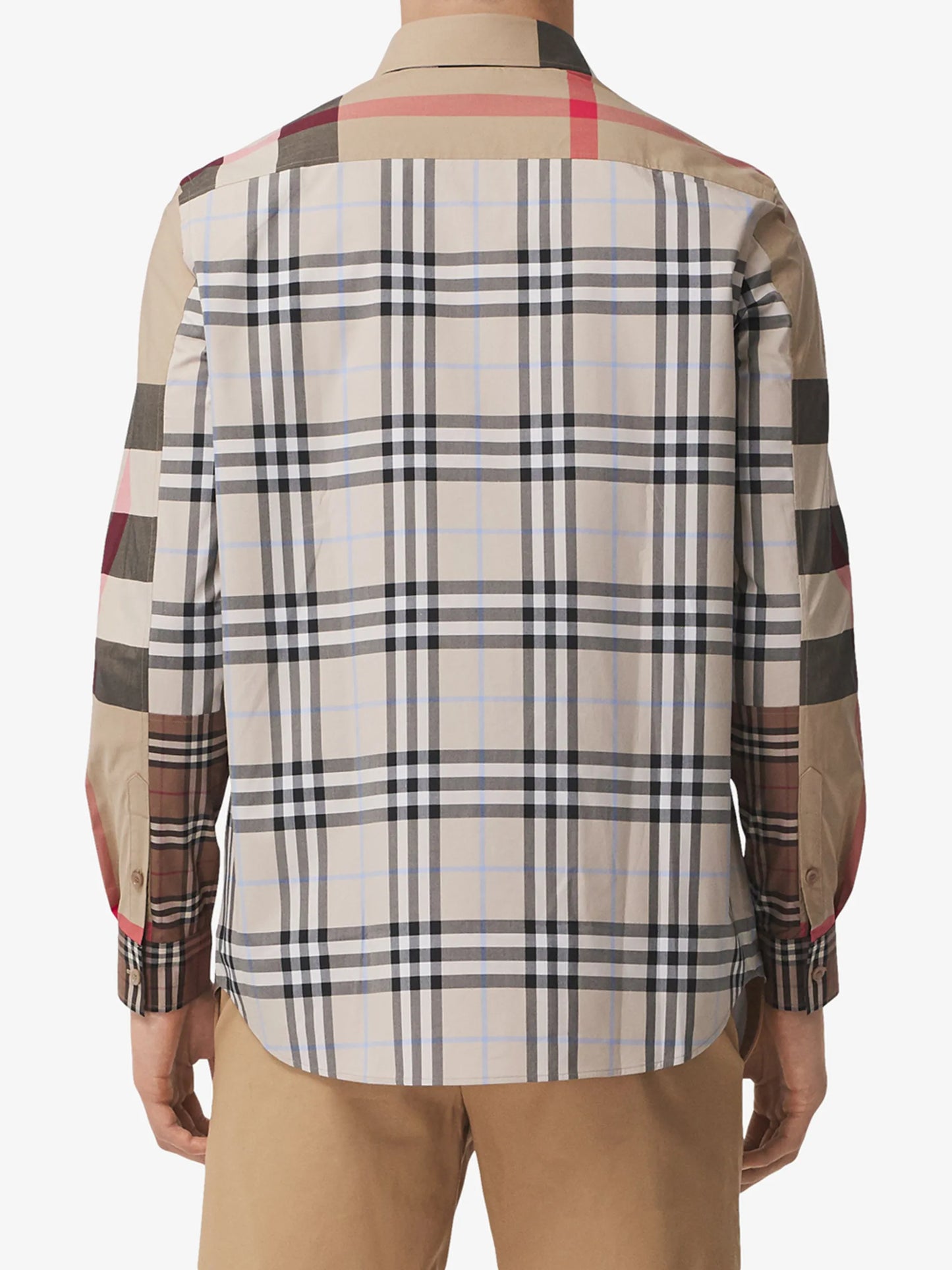 Contrast Check button-down shirt