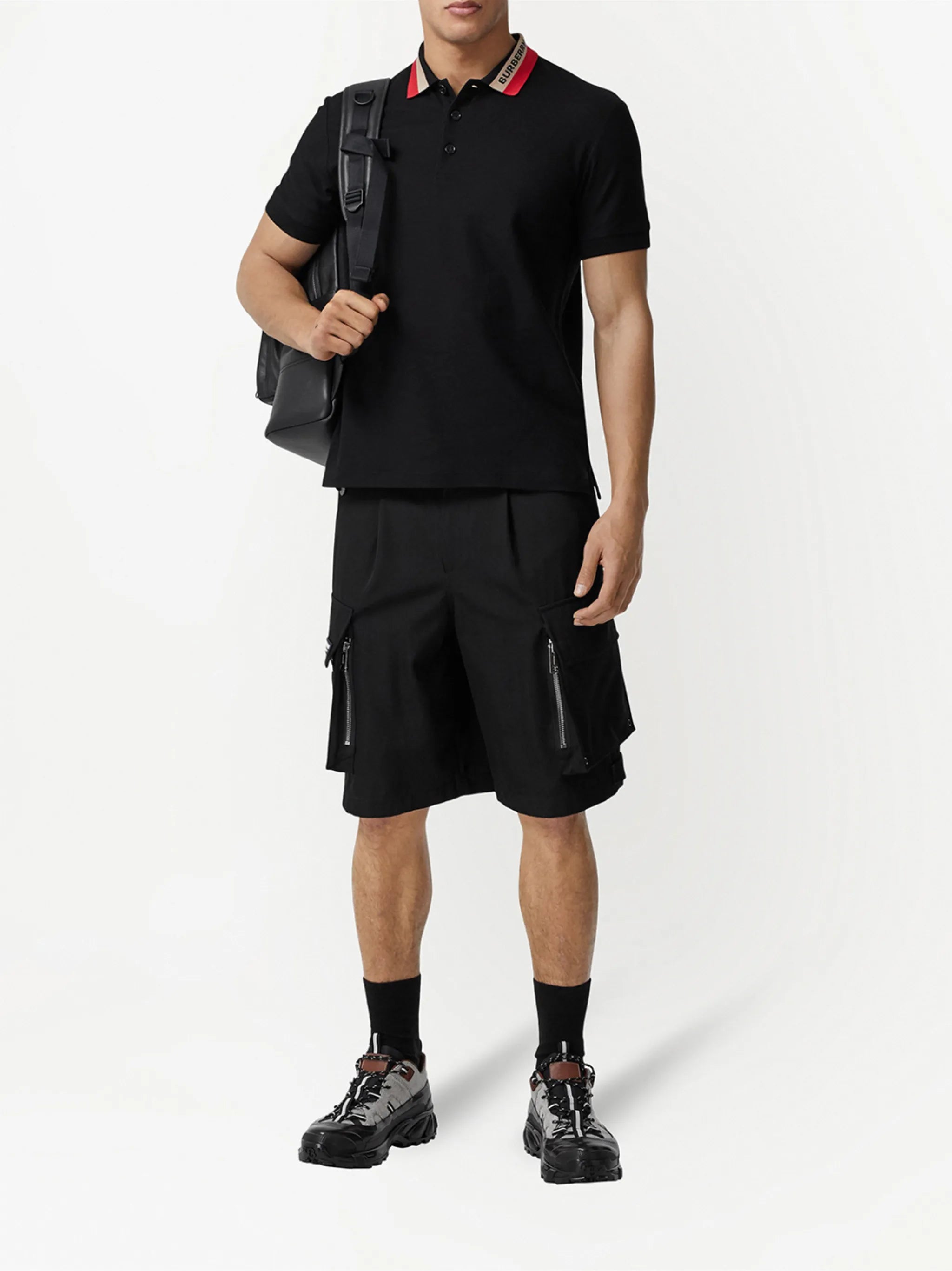 logo-motif polo shirt