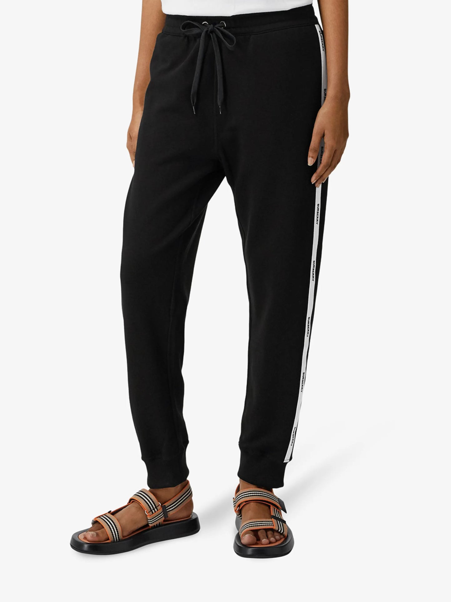 logo-tape track pants