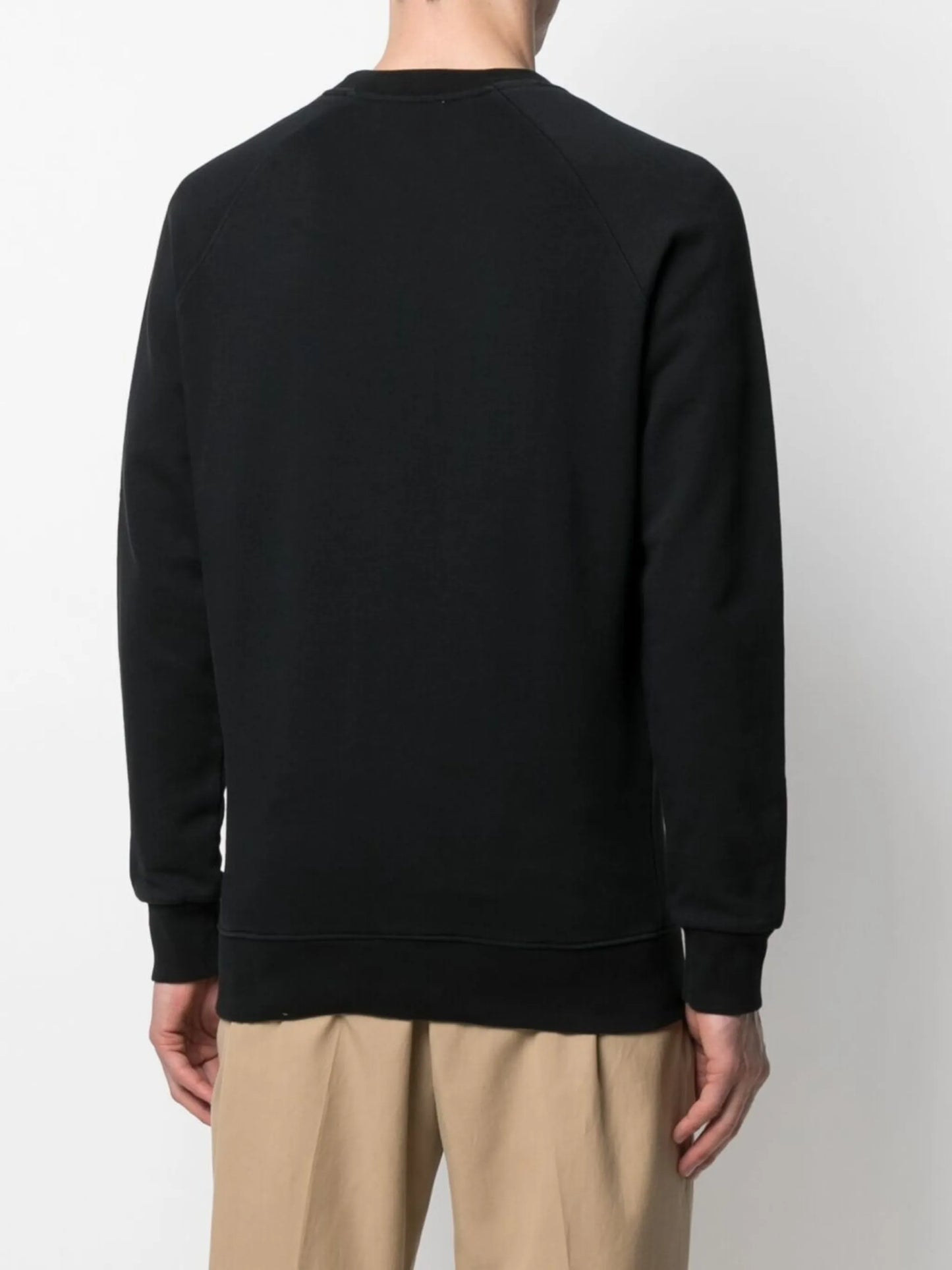 fox-patch cotton sweatshirt