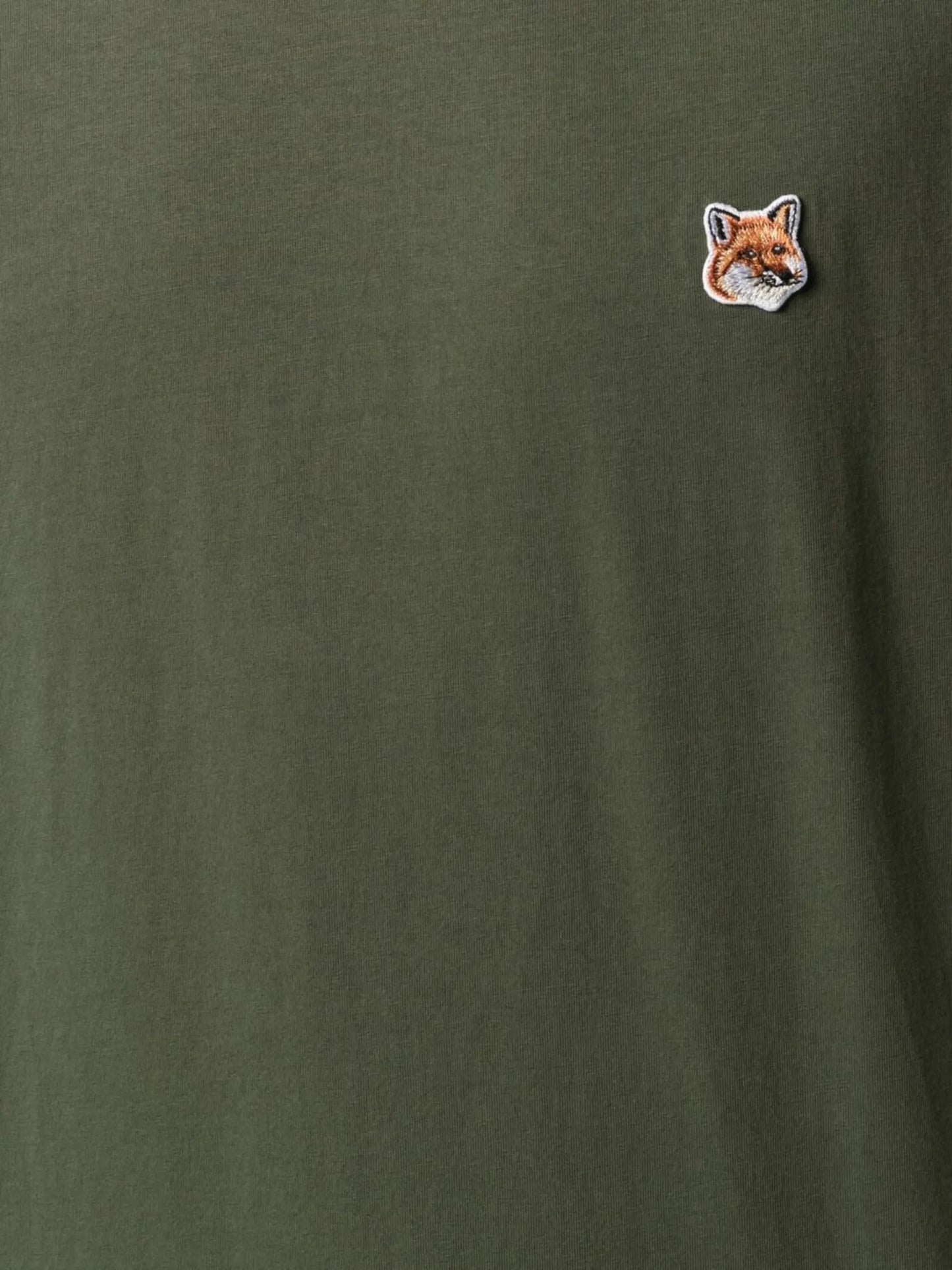fox-patch cotton T-shirt