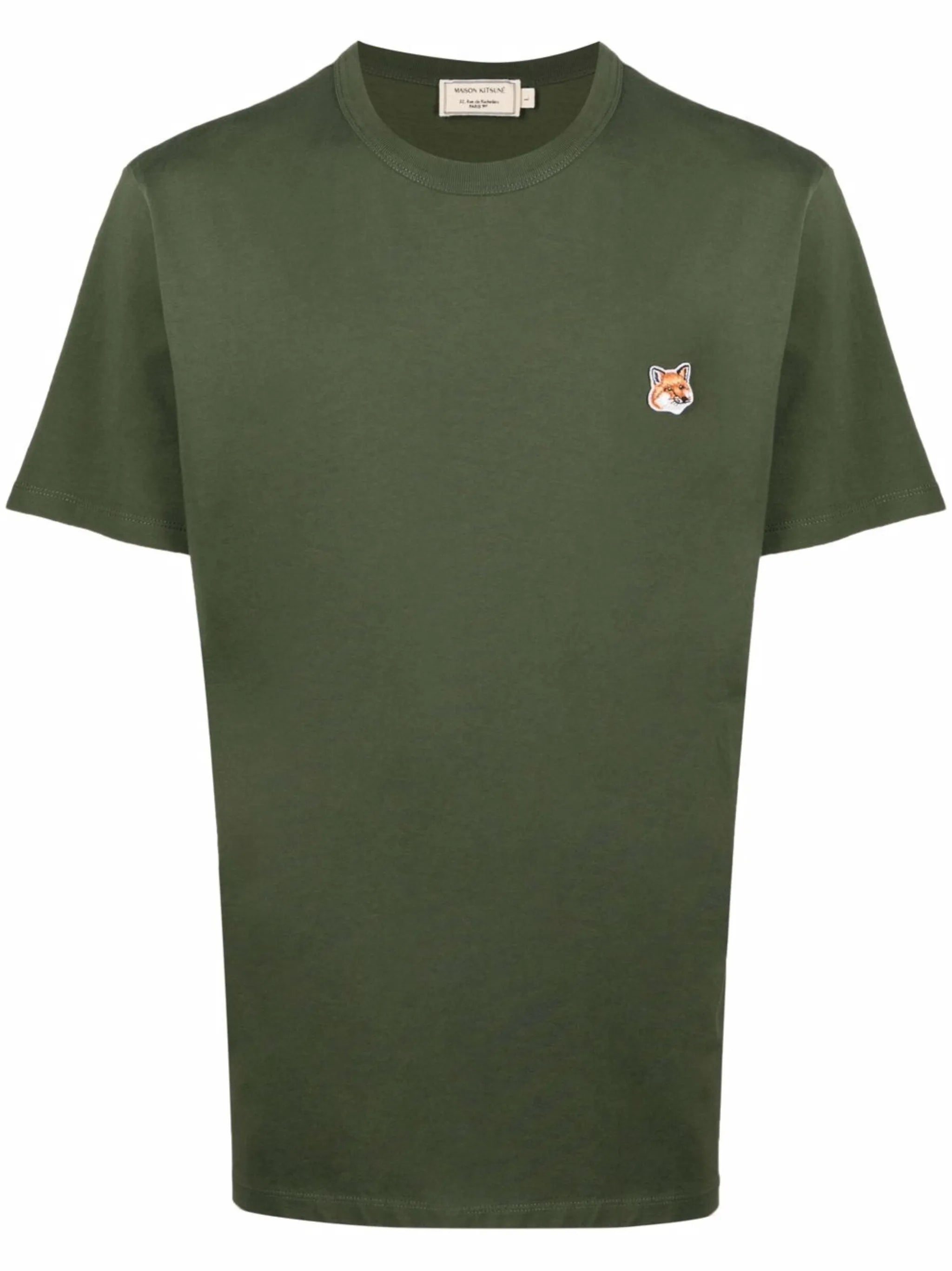 fox-patch cotton T-shirt