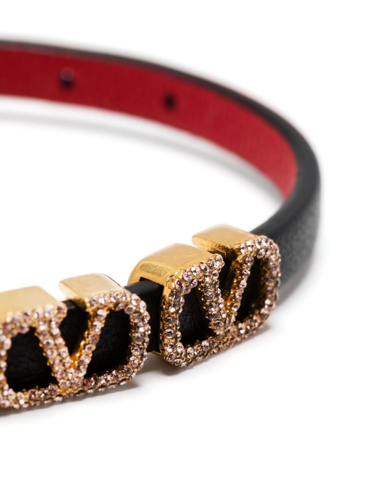 v-logo signature leather bracelet