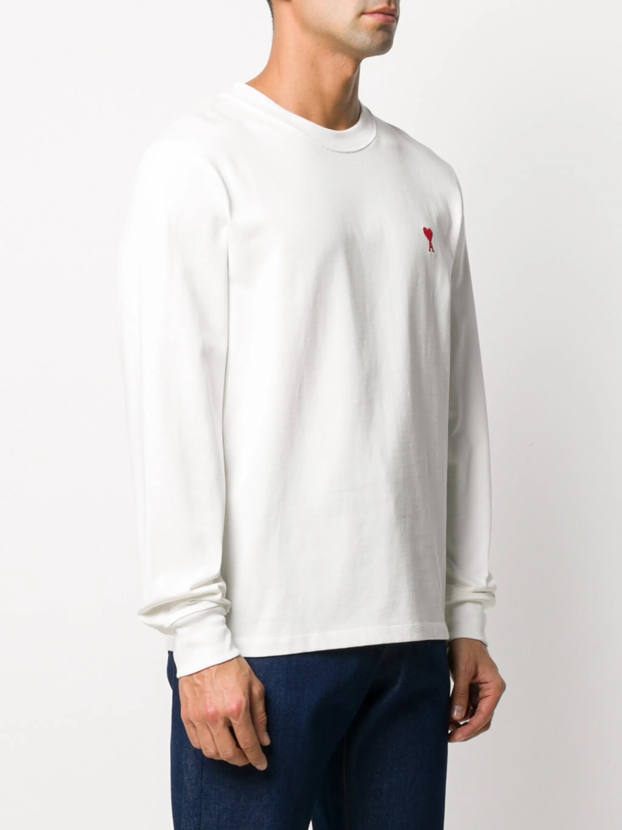 logo-embroidered long-sleeve T-shirt