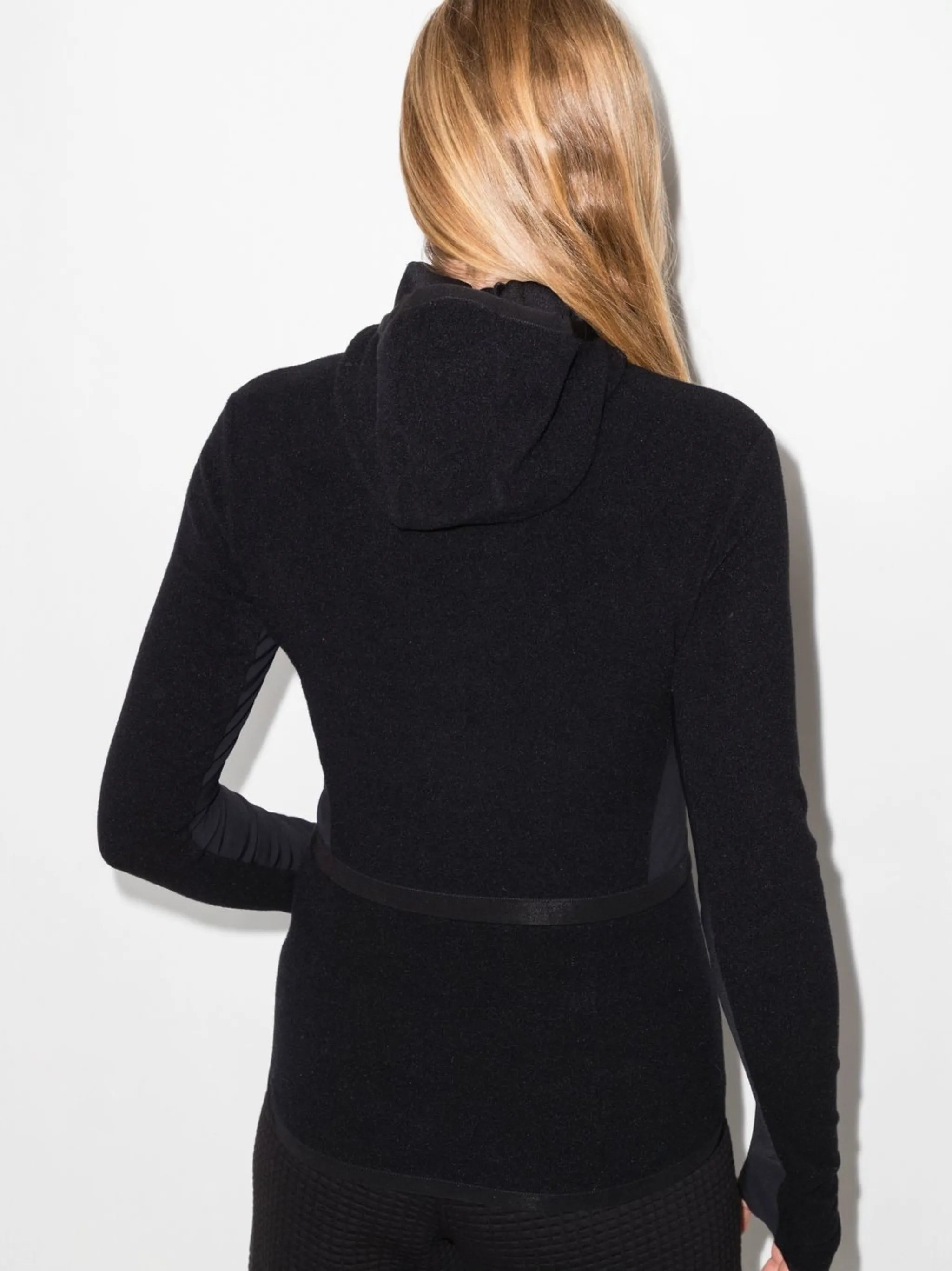 zip-front knitted cardigan