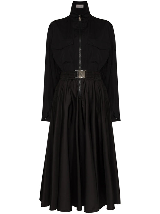 belted maxi dress